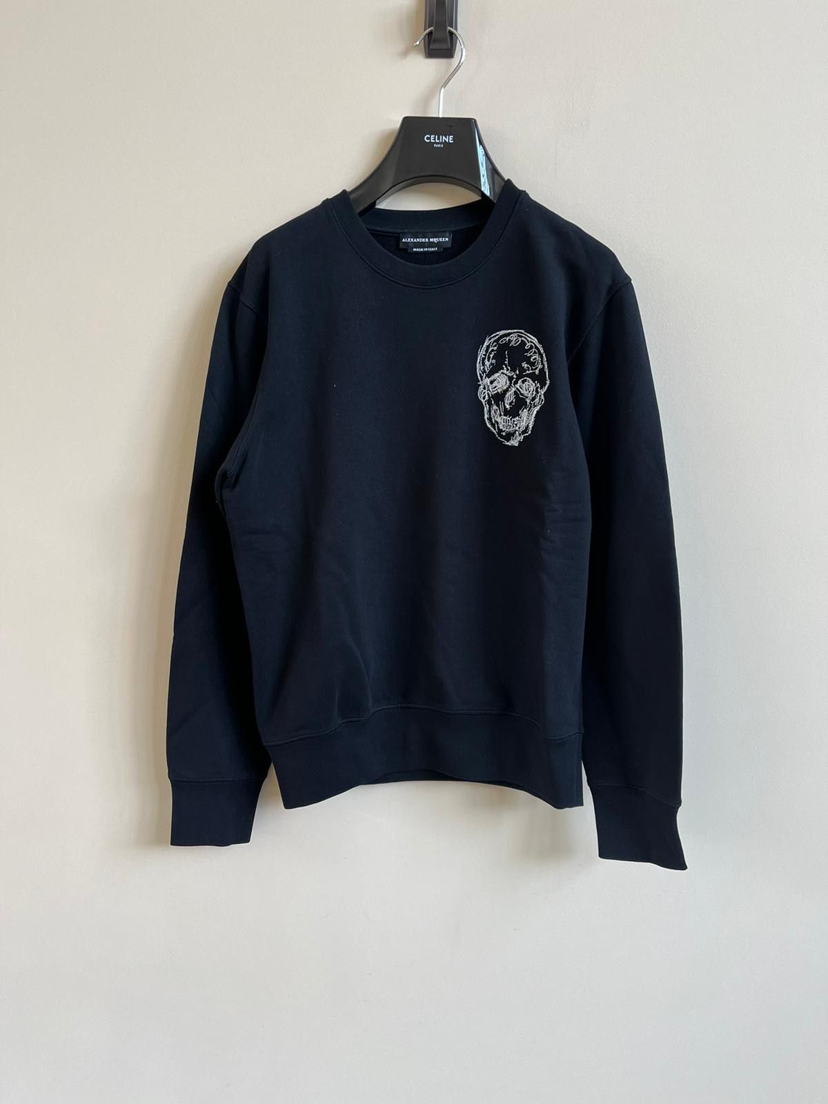 Alexander McQueen Skull Logo Crewneck in Black Size US M / EU 48-50 / 2 - 3 Thumbnail
