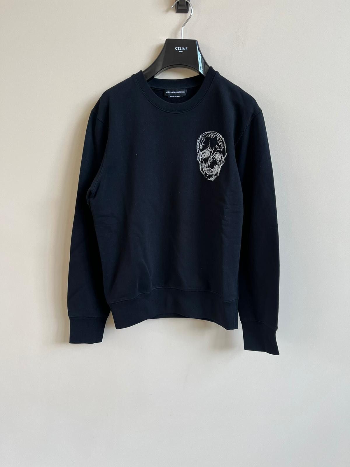 Alexander McQueen Skull Logo Crewneck in Black Size US M / EU 48-50 / 2 - 1 Thumbnail