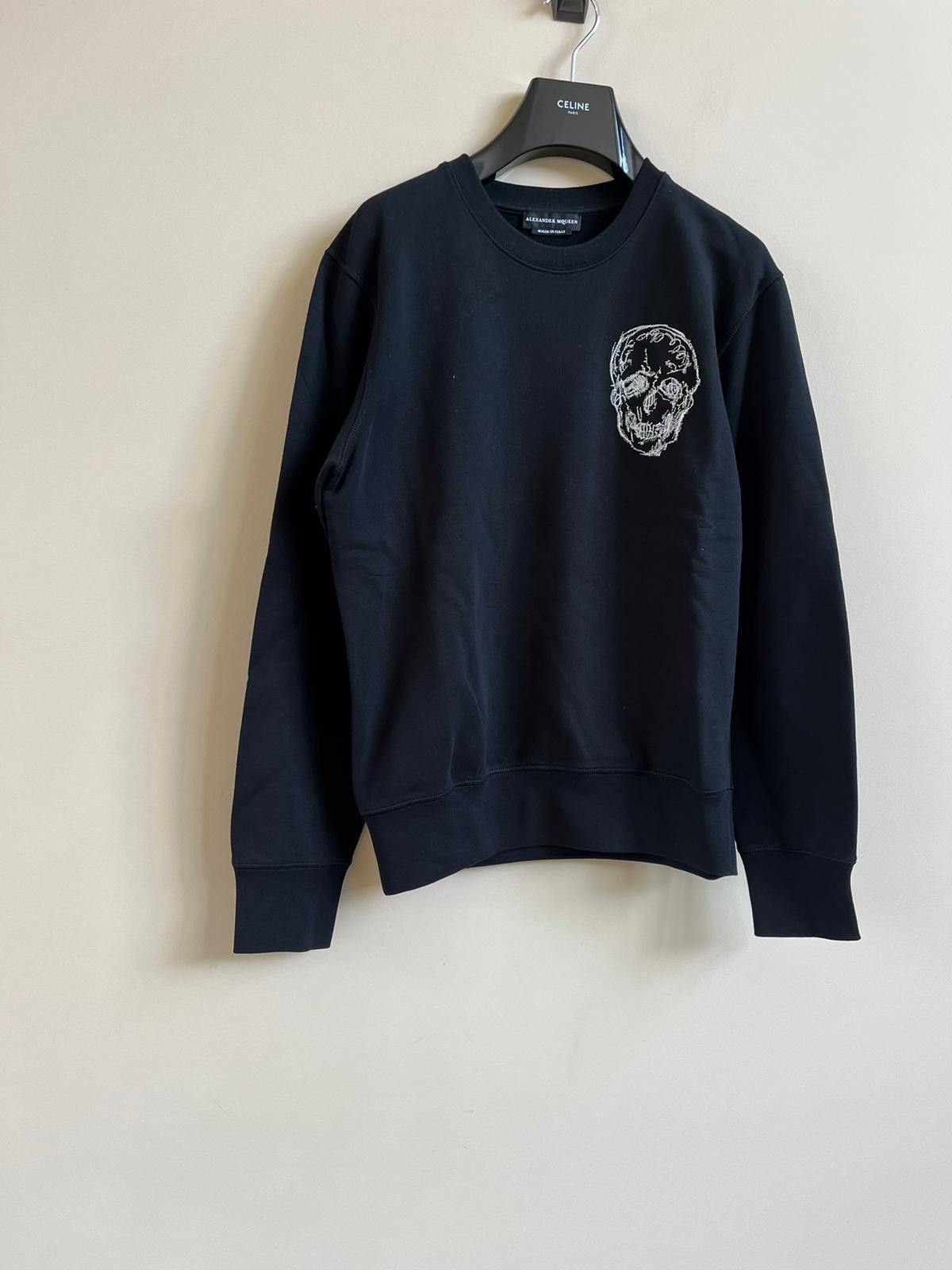 Alexander McQueen Skull Logo Crewneck in Black Size US M / EU 48-50 / 2 - 10 Thumbnail