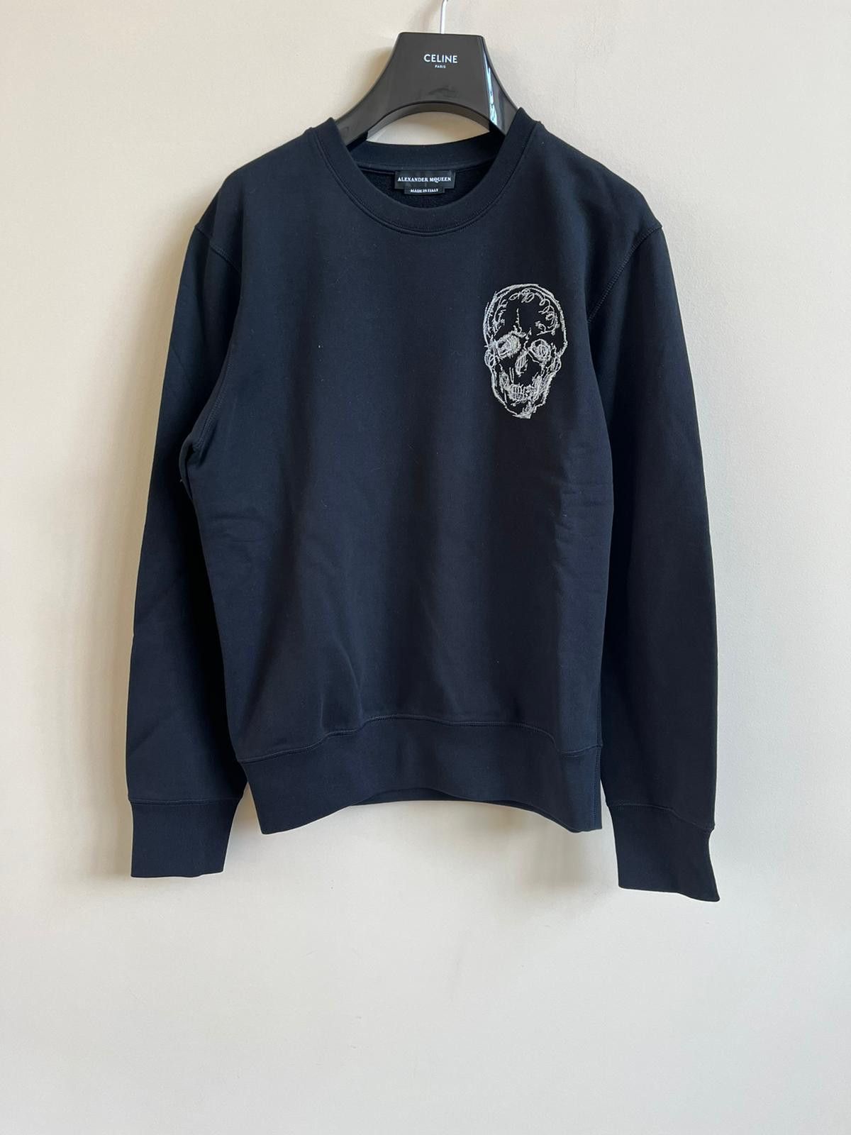 Alexander McQueen Skull Logo Crewneck in Black Size US M / EU 48-50 / 2 - 2 Thumbnail