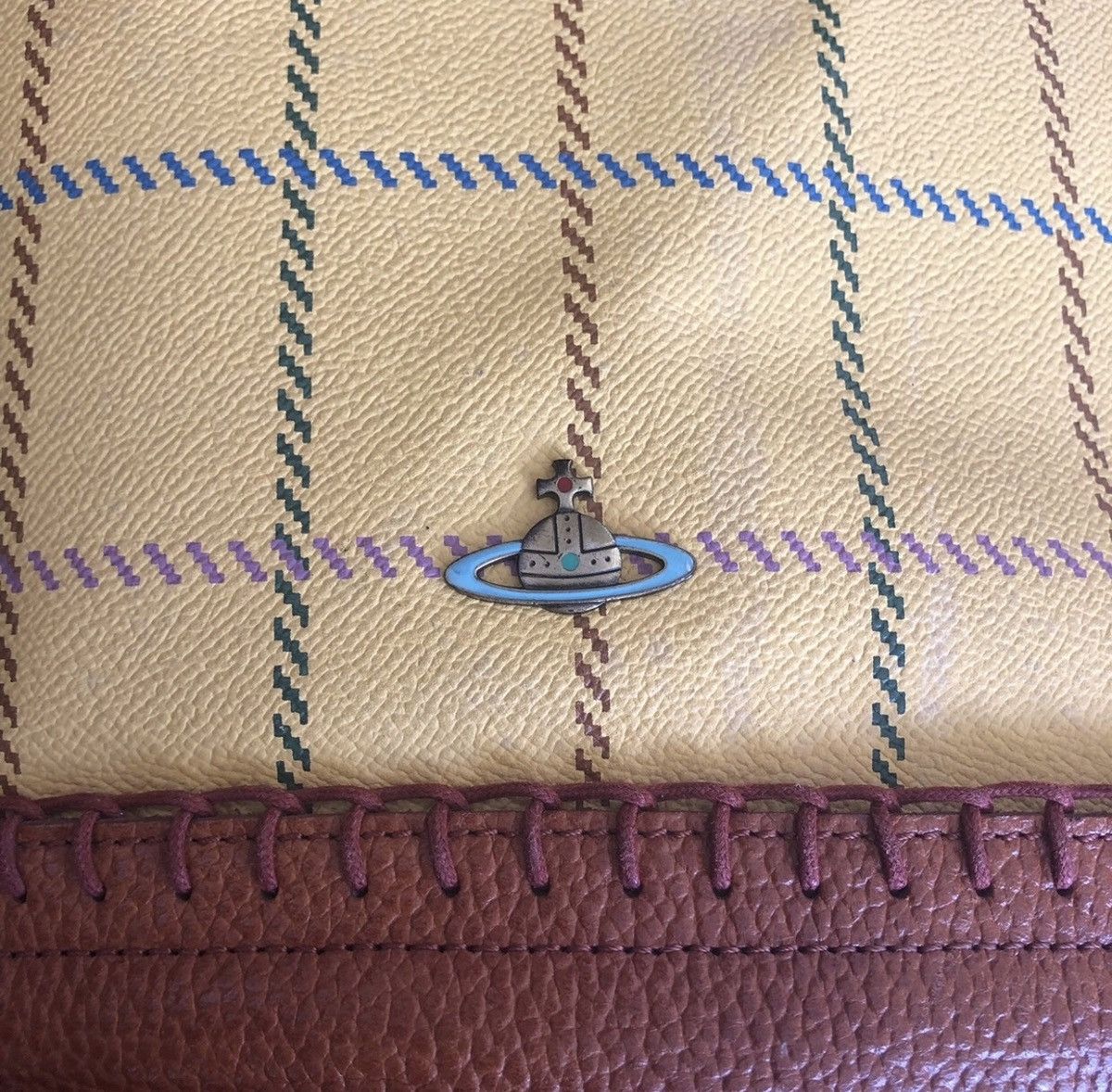 Vivienne Westwood Vivienne Westwood Toto Bag Leather Checkered Size ONE SIZE - 9 Thumbnail