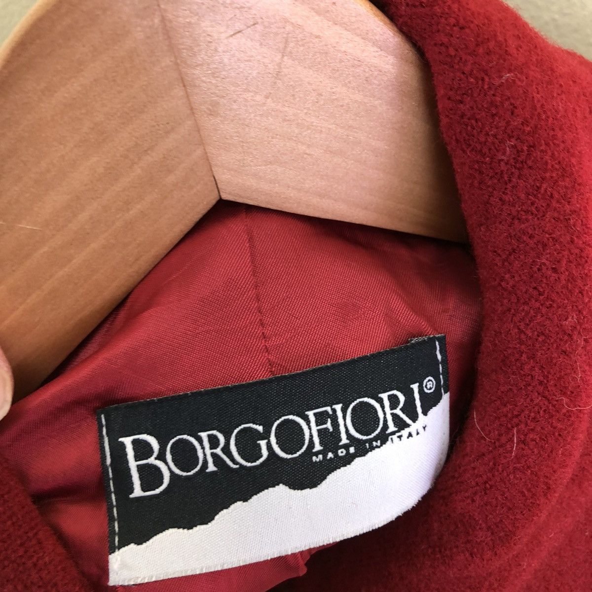 Designer Borgofiori Made in Italy Long Jacket-Red Size US M / EU 48-50 / 2 - 5 Thumbnail