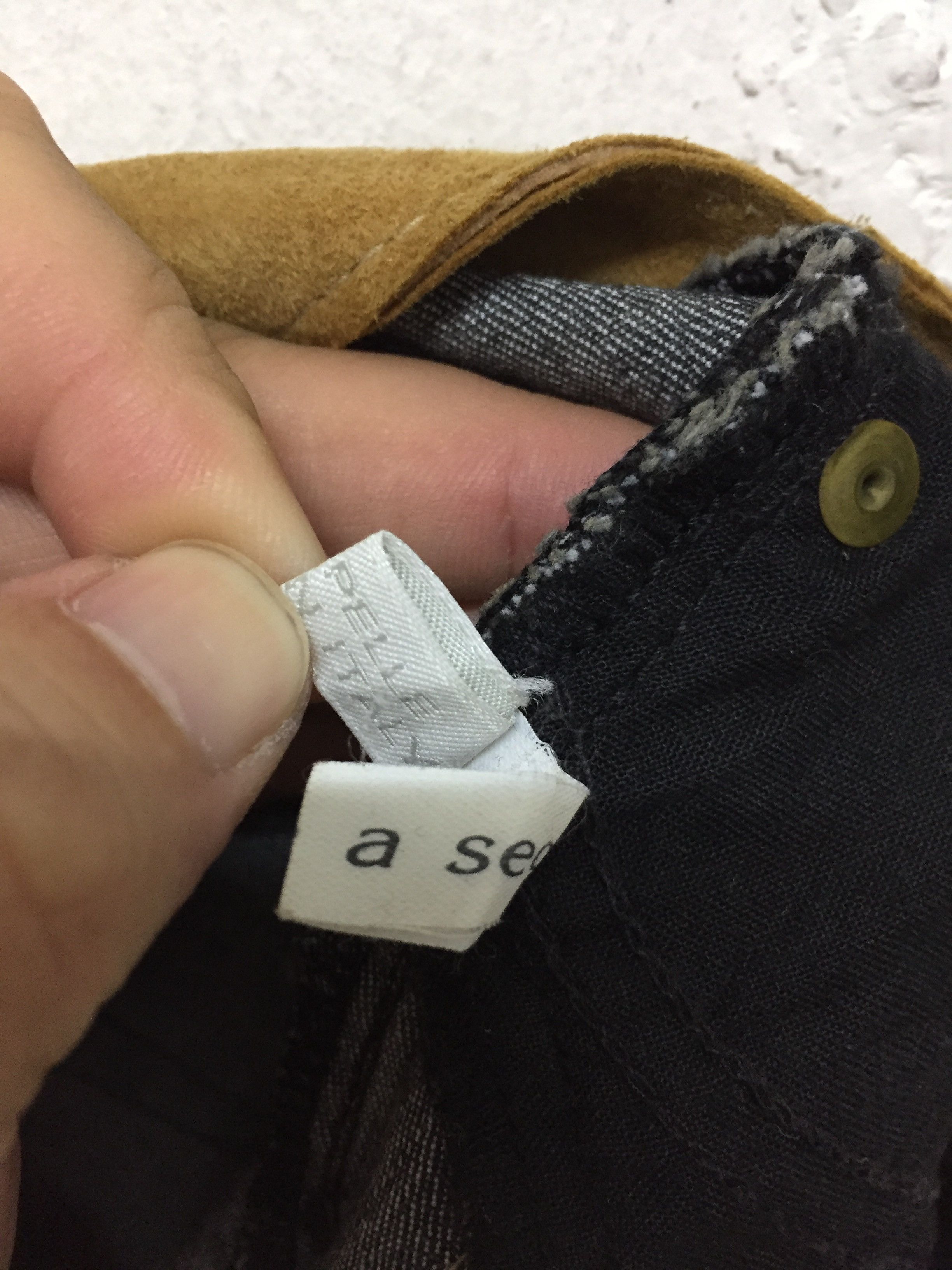If Six Was Nine × Isamu Katayama Backlash × Japanese Brand 90's Luxury Massimo Romolini suede leather patch pants Size 28" / US 6 / IT 42 - 11 Thumbnail