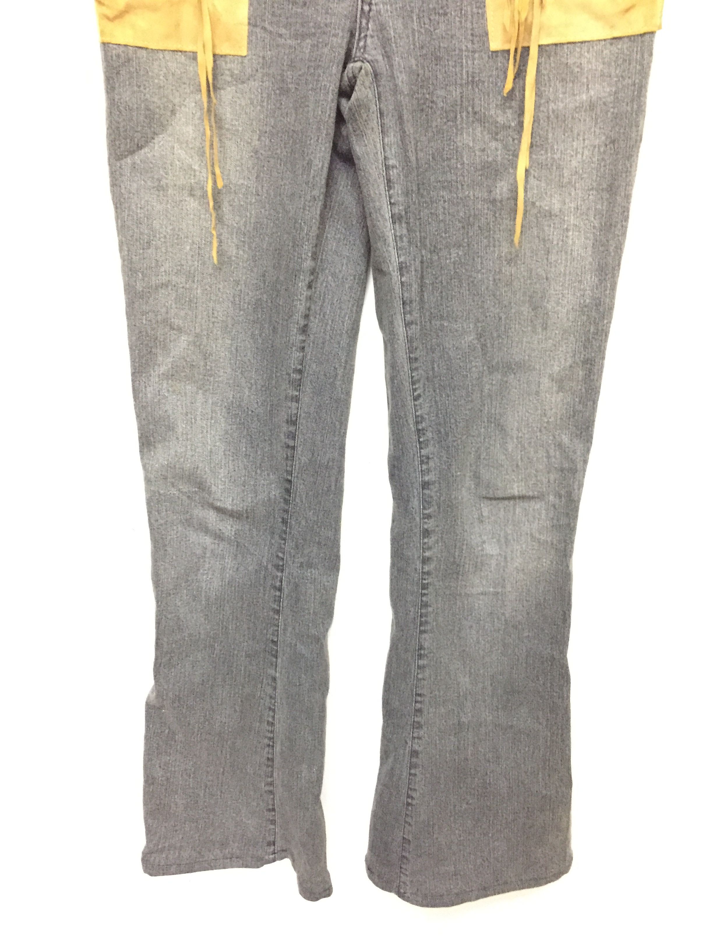 If Six Was Nine × Isamu Katayama Backlash × Japanese Brand 90's Luxury Massimo Romolini suede leather patch pants Size 28" / US 6 / IT 42 - 3 Thumbnail