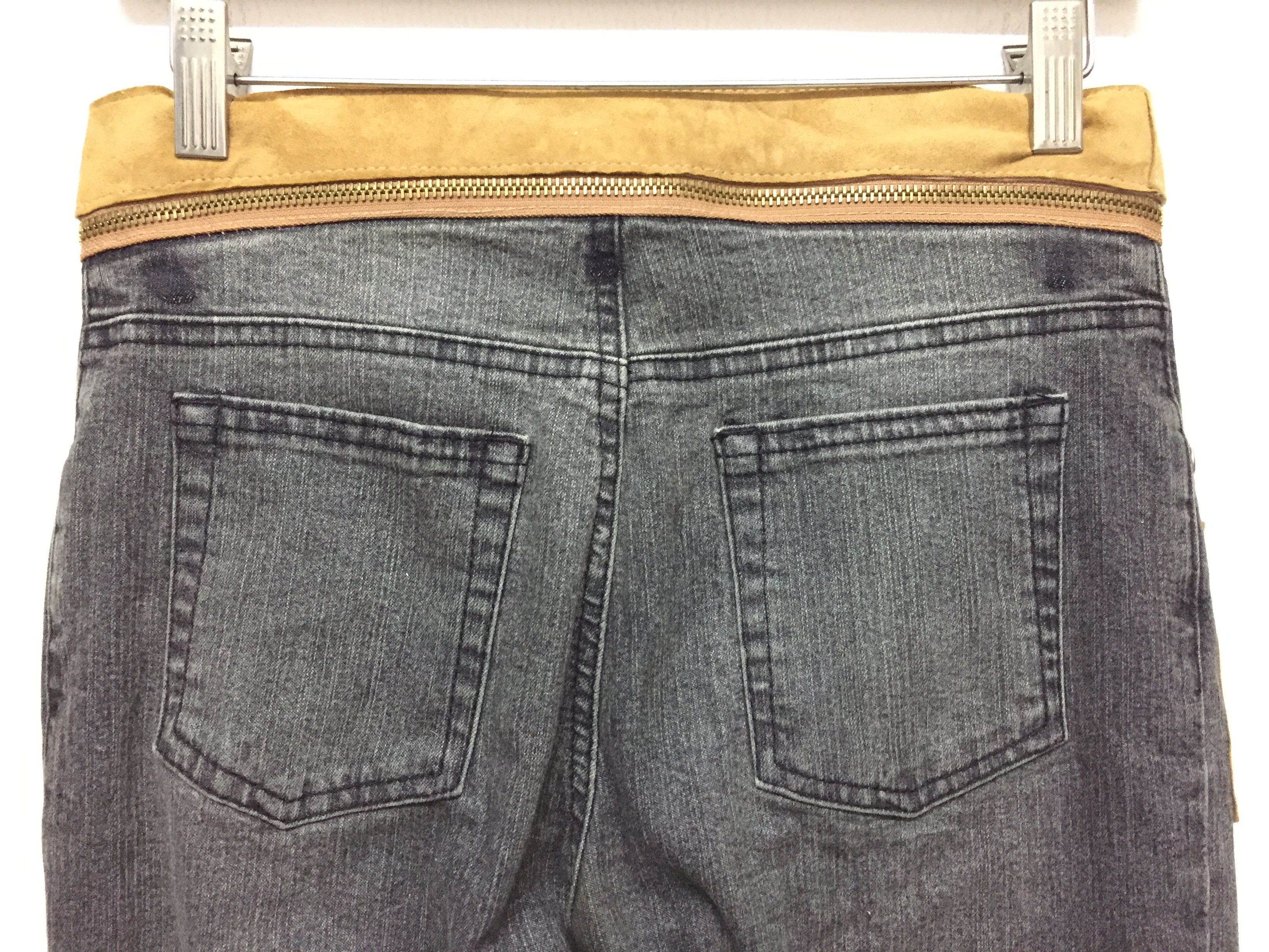 If Six Was Nine × Isamu Katayama Backlash × Japanese Brand 90's Luxury Massimo Romolini suede leather patch pants Size 28" / US 6 / IT 42 - 8 Thumbnail