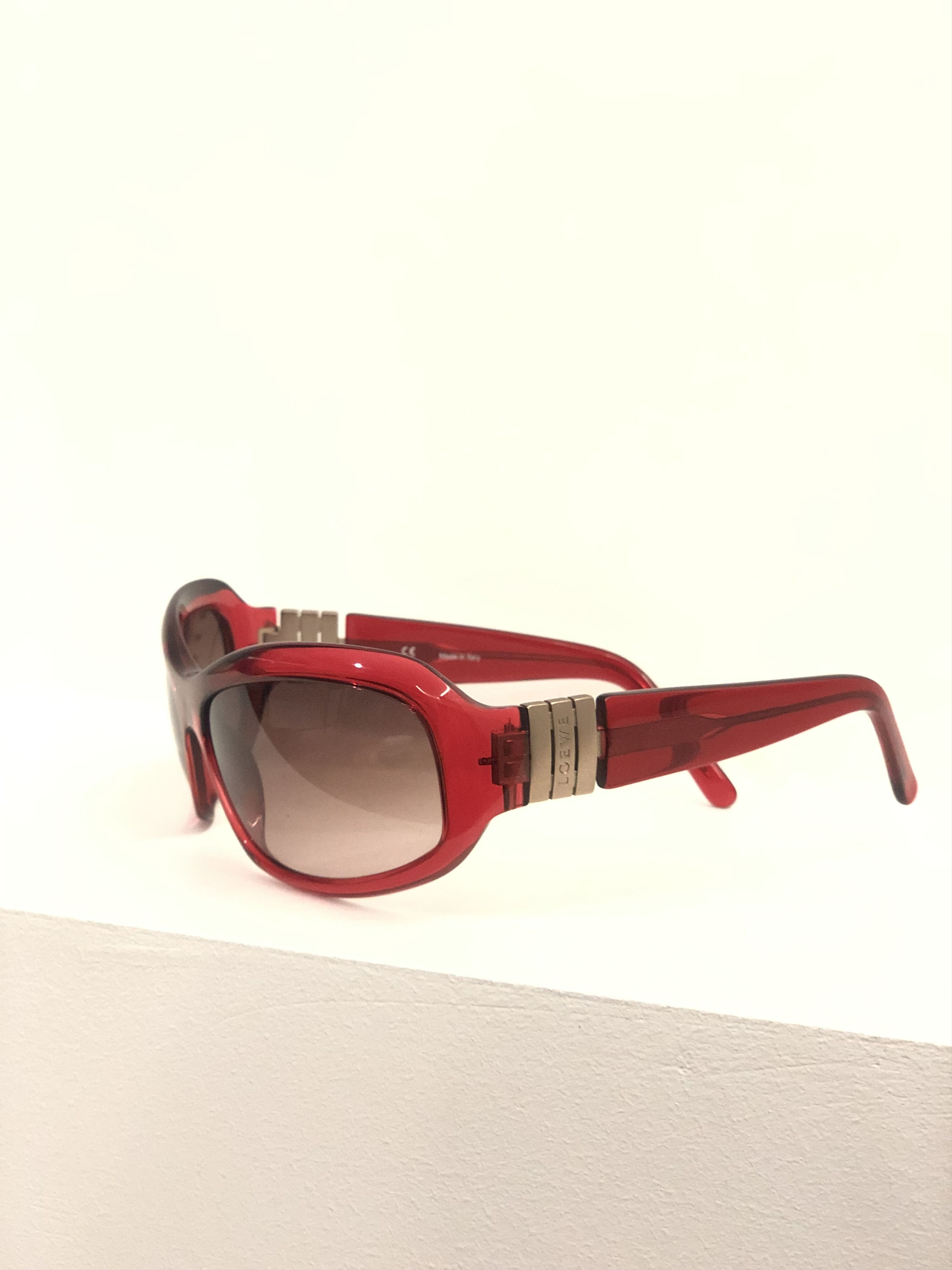 Loewe Red Sunglasses Size ONE SIZE - 3 Thumbnail