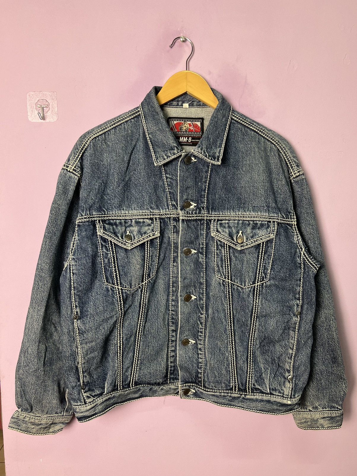 Japanese Brand 🔥Bobson MM-8 Denim Trucker Size US M / EU 48-50 / 2 - 1 Thumbnail