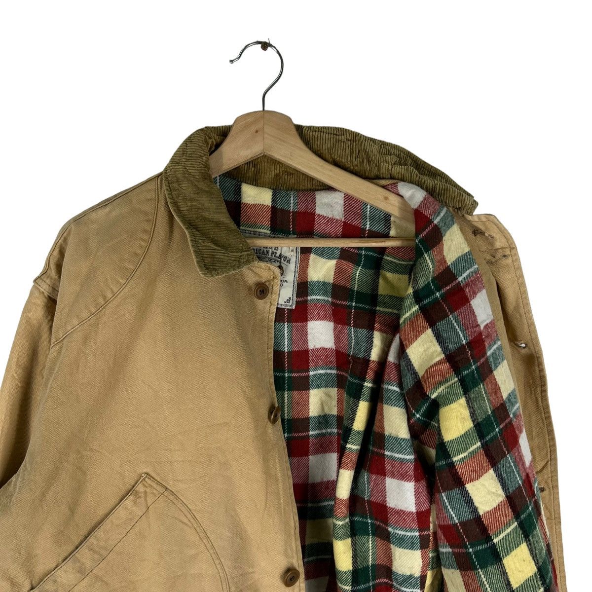 Japanese Brand VINTAGE SCENE JAPAN DETROIT CARGO JACKET TARTAN LINING Size US M / EU 48-50 / 2 - 10 Thumbnail