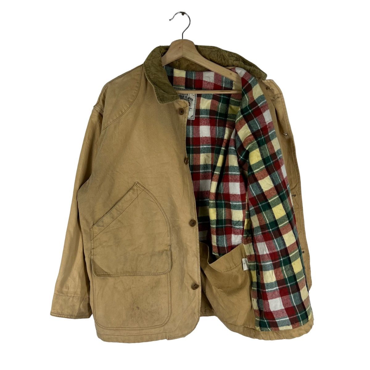 Japanese Brand VINTAGE SCENE JAPAN DETROIT CARGO JACKET TARTAN LINING Size US M / EU 48-50 / 2 - 11 Thumbnail