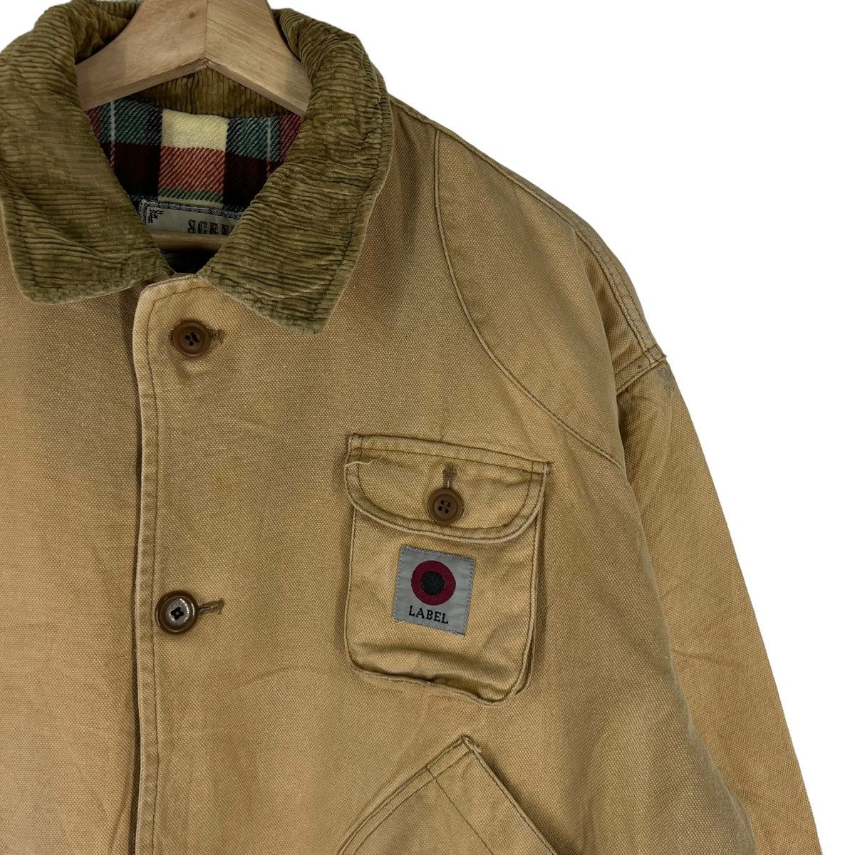 Japanese Brand VINTAGE SCENE JAPAN DETROIT CARGO JACKET TARTAN LINING Size US M / EU 48-50 / 2 - 6 Thumbnail