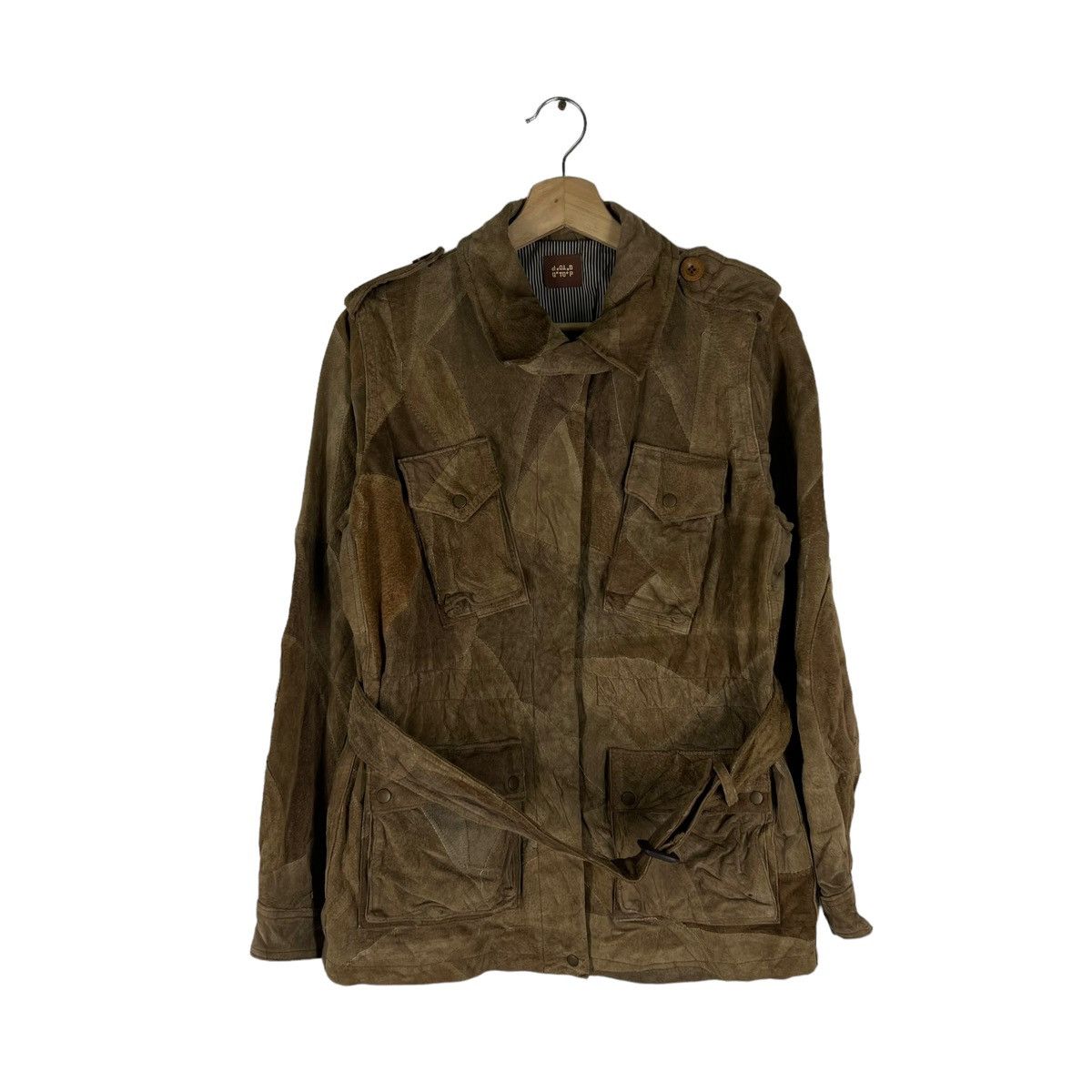 Vintage VINTAGE LEATHER JACKET PARACHUTE BIKER PATCH WORK DESIGN Size US M / EU 48-50 / 2 - 1 Thumbnail