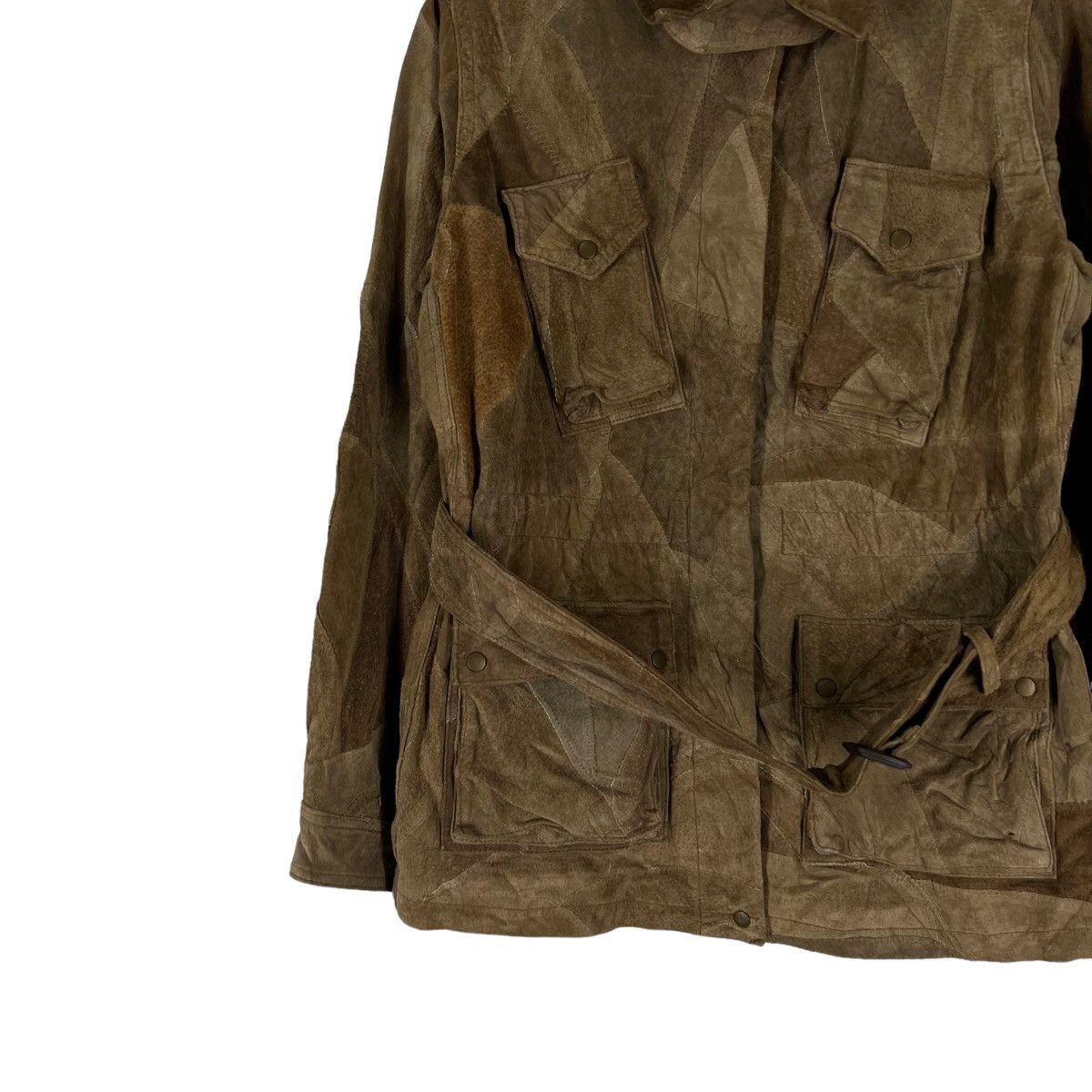 Vintage VINTAGE LEATHER JACKET PARACHUTE BIKER PATCH WORK DESIGN Size US M / EU 48-50 / 2 - 4 Thumbnail