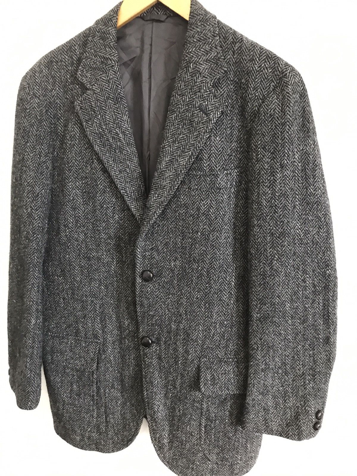 Harris Tweed Harris Tweed Trad Collection By New Yorker Wool Coat Jacket Size 38L - 3 Thumbnail