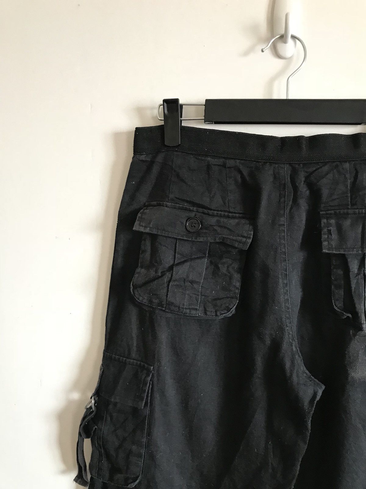 Japanese Brand Black Short Bondage Brand Unieme Cargo Military Tactical Size US 30 / EU 46 - 6 Thumbnail