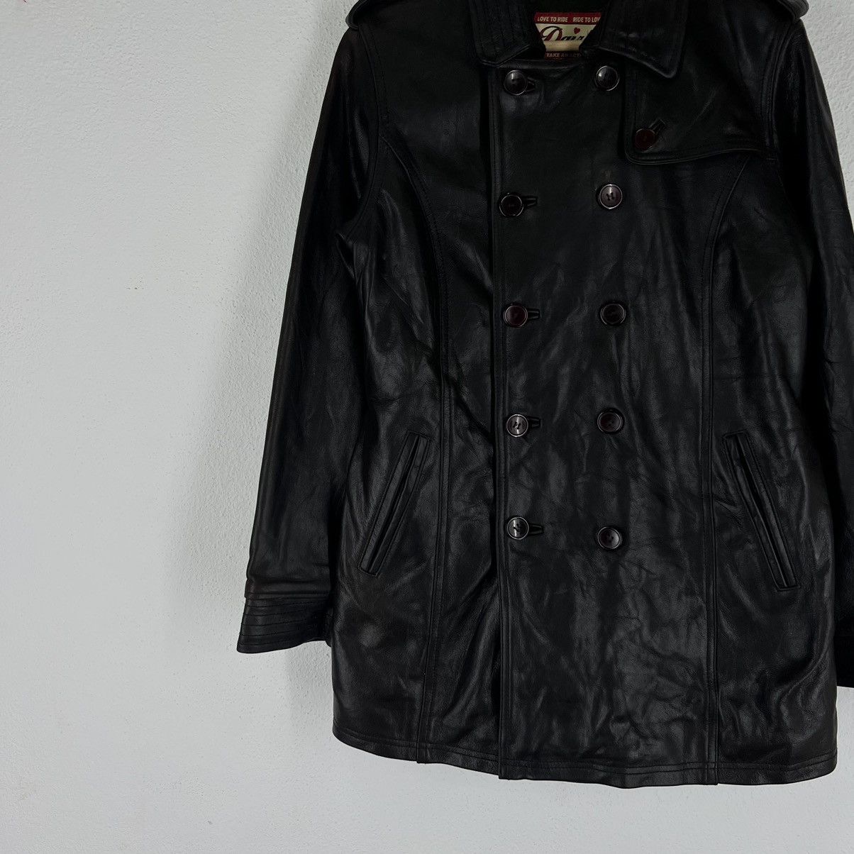 Japanese Brand VINTAGE SOFT LEATHER JACKET PARACHUTE BIKER JACKET Size L / US 10 / IT 46 - 3 Thumbnail
