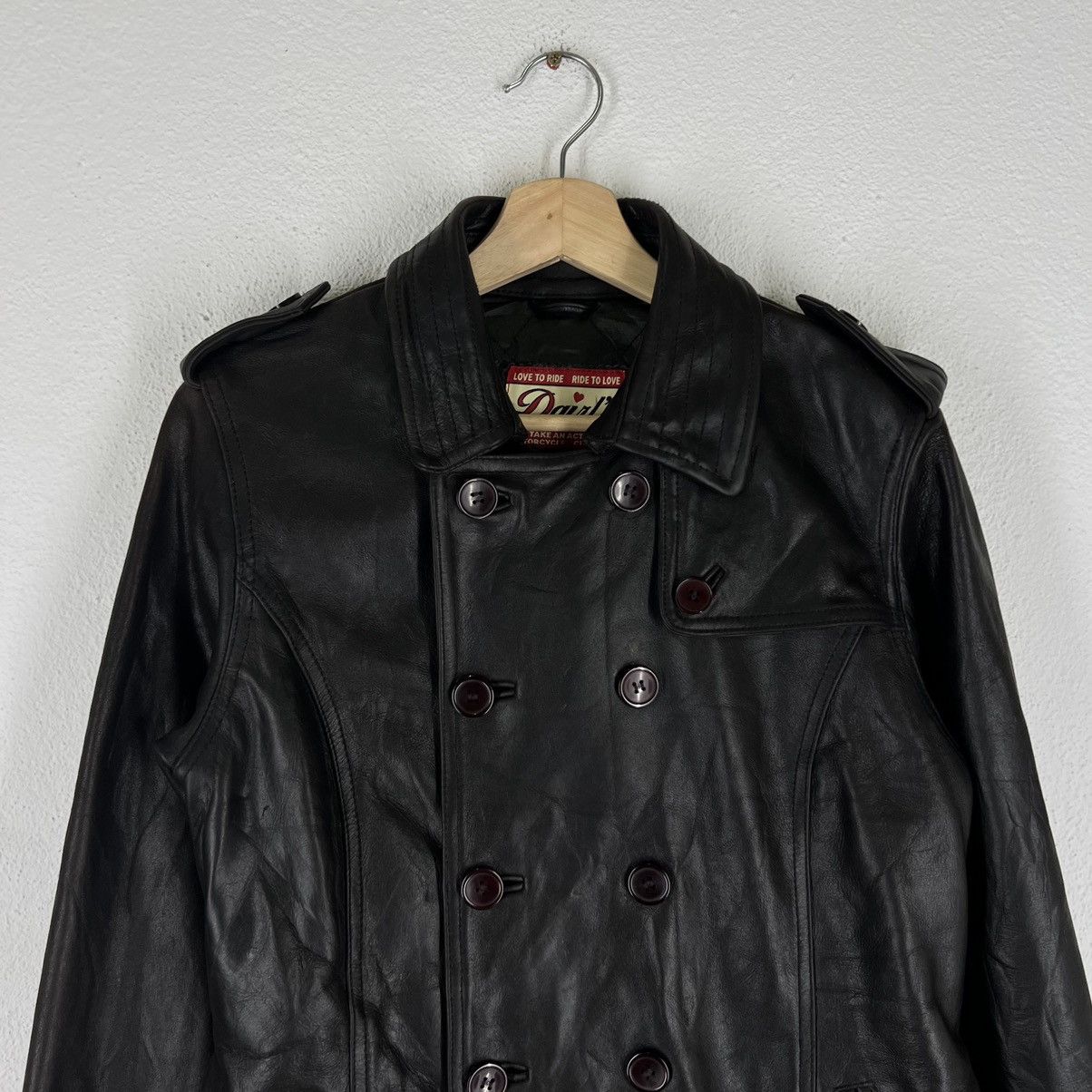 Japanese Brand VINTAGE SOFT LEATHER JACKET PARACHUTE BIKER JACKET Size L / US 10 / IT 46 - 4 Thumbnail