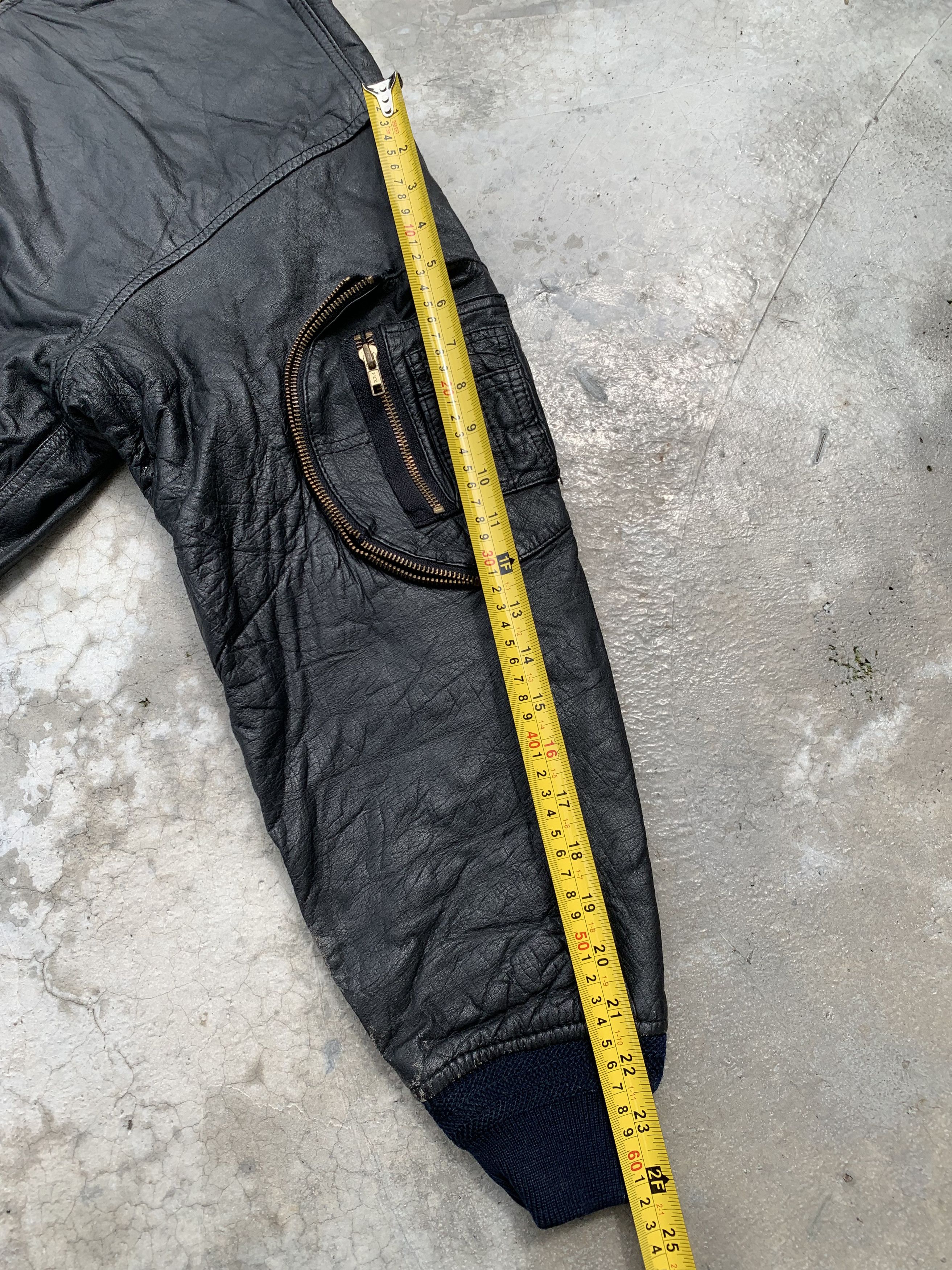 Kansai Yamamoto Vintage Kansai Man Embossed Logo Leather Bomber Size US L / EU 52-54 / 3 - 11 Thumbnail