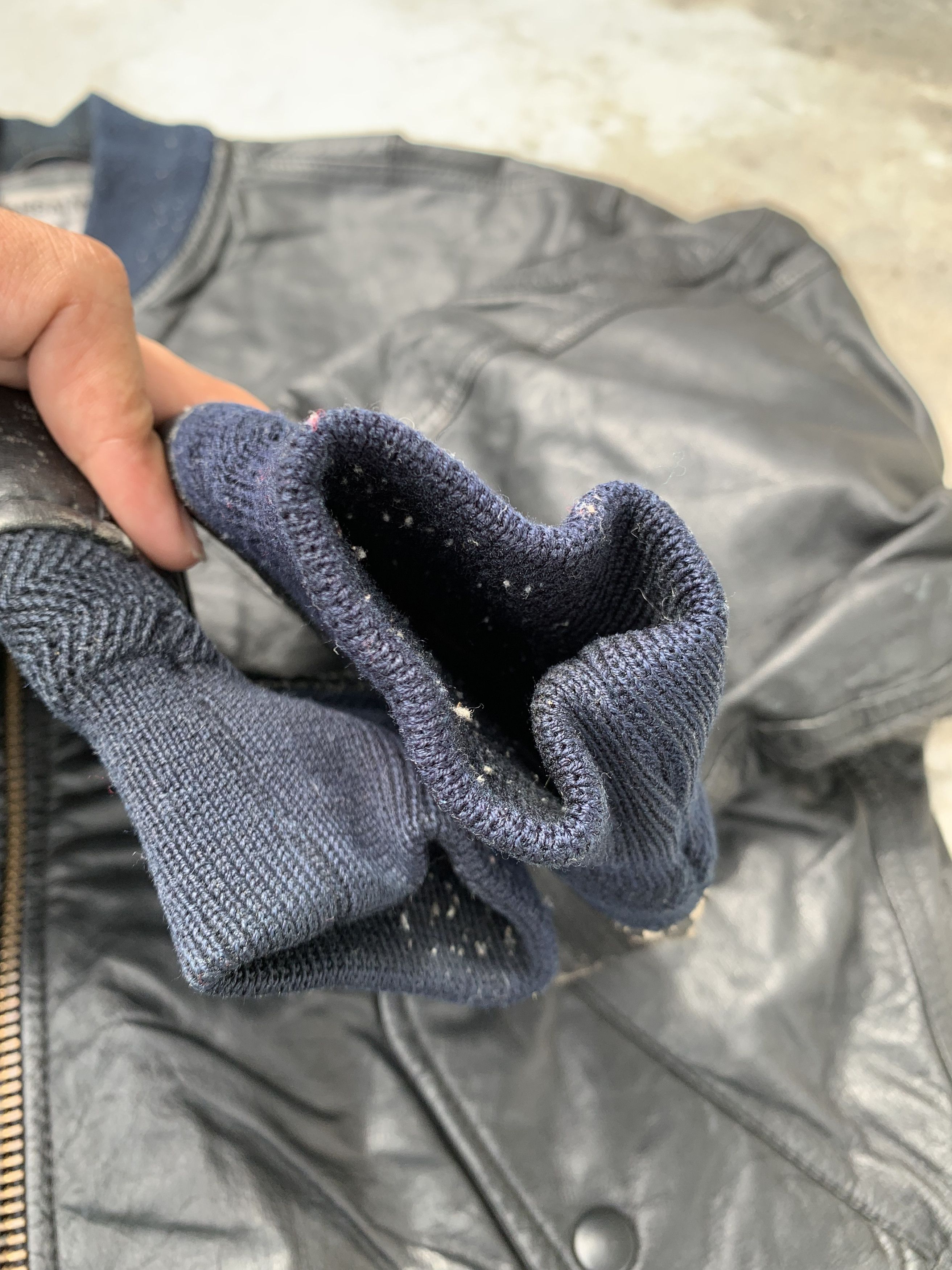 Kansai Yamamoto Vintage Kansai Man Embossed Logo Leather Bomber Size US L / EU 52-54 / 3 - 12 Thumbnail