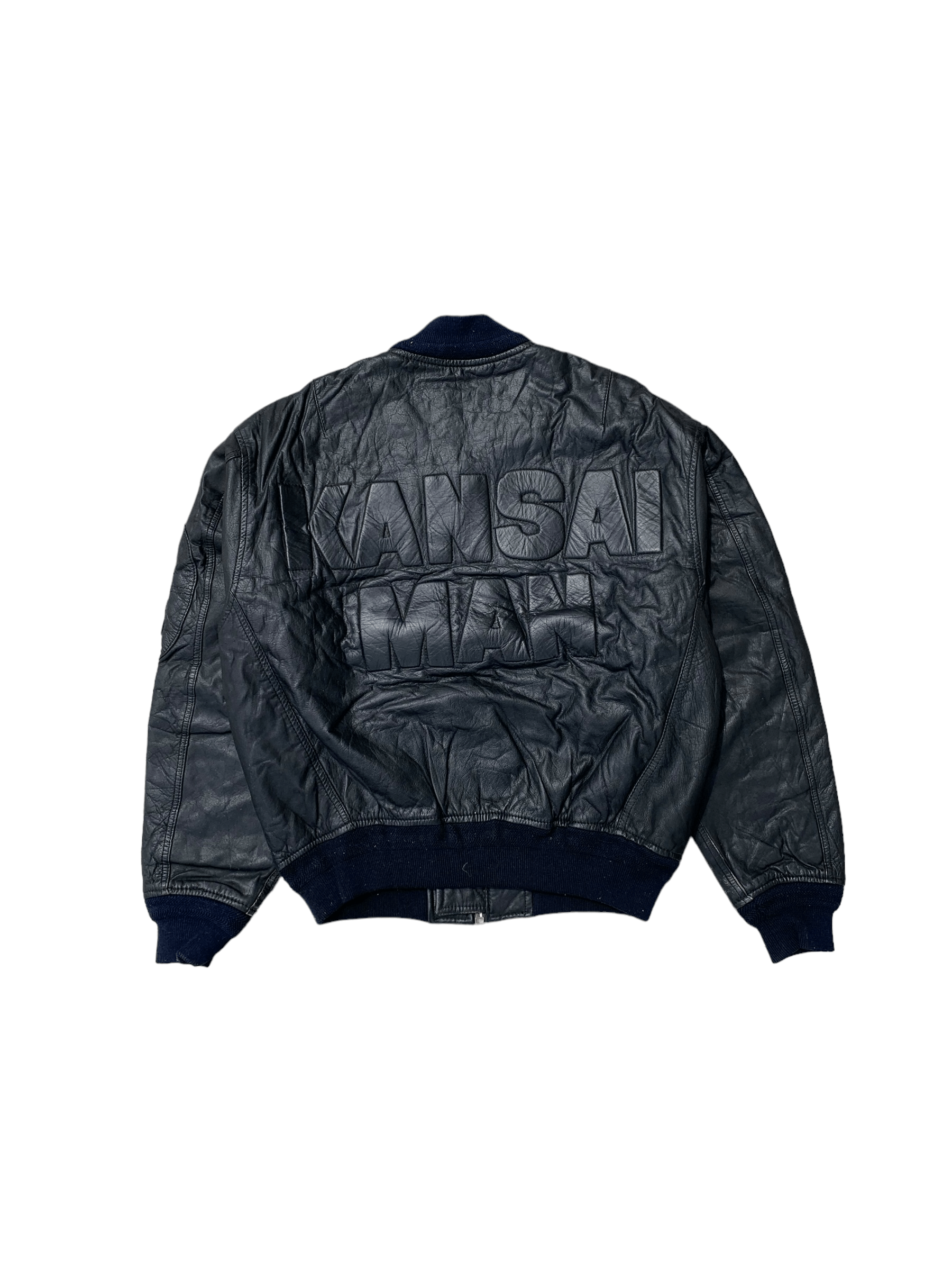 80's Kansai Yamamoto MAN Oversized Leather Bomber – Archive
