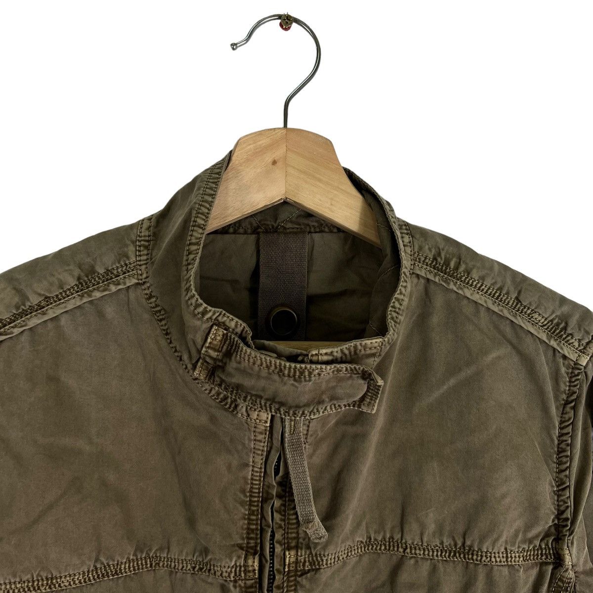 Japanese Brand PARACHUTE BIKER CROPPED JACKET MOGA RDZ ITALIA Size US M / EU 48-50 / 2 - 4 Thumbnail