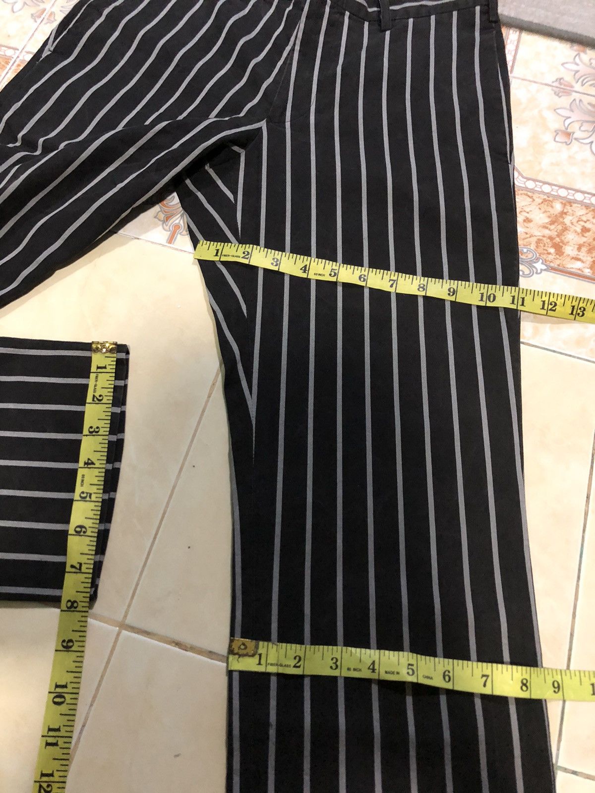 Y's × Y's for Men × Yohji Yamamoto Y’S YOHJI YAMAMOTO STRIPE PANTS Size US 30 / EU 46 - 8 Thumbnail