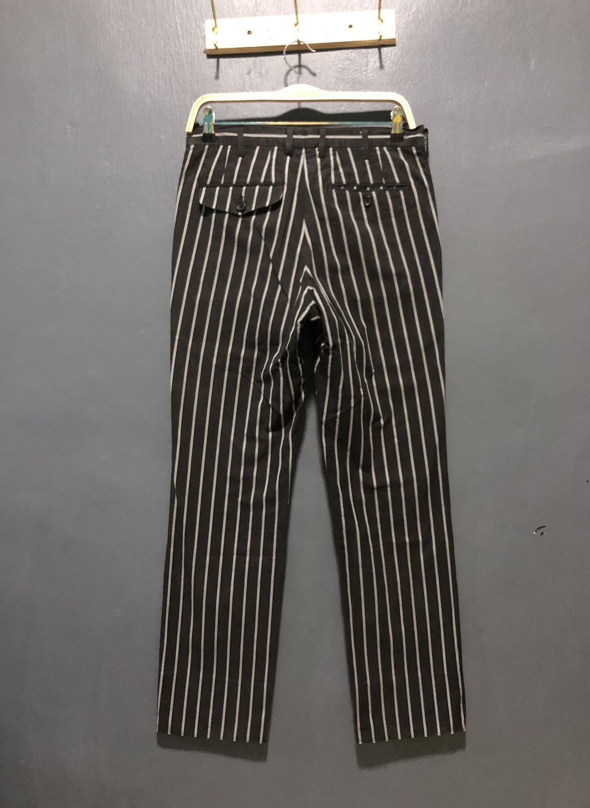 Y's × Y's for Men × Yohji Yamamoto Y’S YOHJI YAMAMOTO STRIPE PANTS Size US 30 / EU 46 - 2 Thumbnail