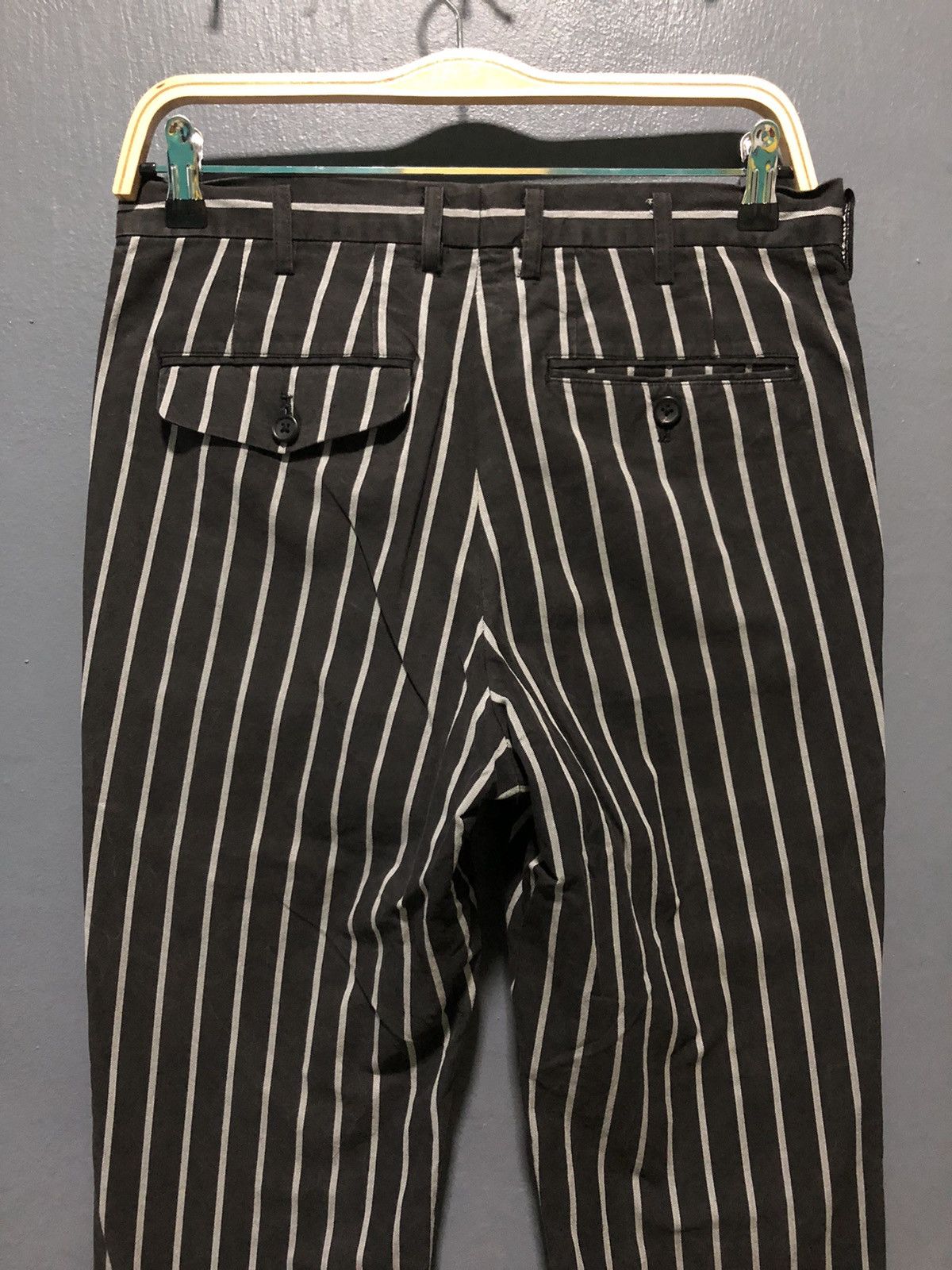 Y's × Y's for Men × Yohji Yamamoto Y’S YOHJI YAMAMOTO STRIPE PANTS Size US 30 / EU 46 - 4 Thumbnail