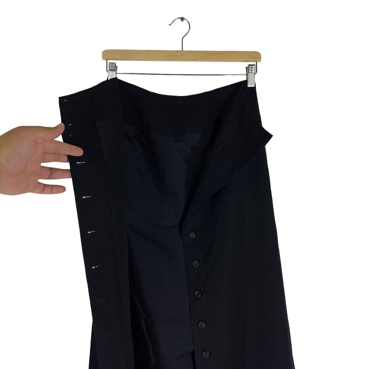 Yohji Yamamoto RARE RUNWAY Y’S YOHJI YAMAMOTO LONG SKIRT ICONIC BLACK Size 26" / US 2 / IT 38 - 9 Thumbnail
