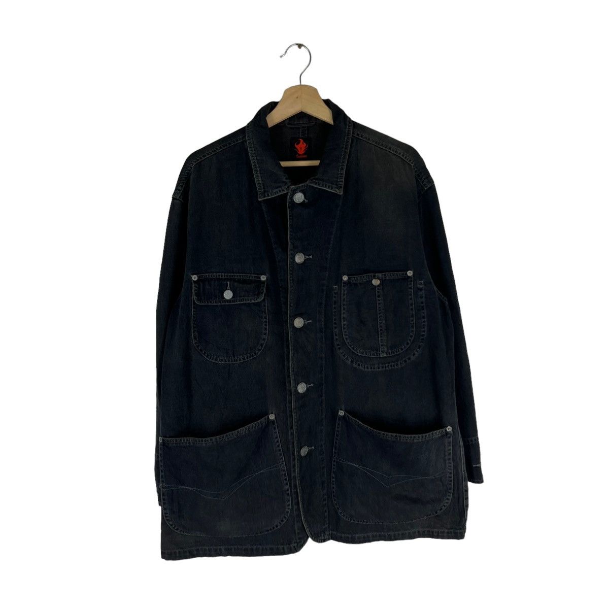 Japanese Brand × Vintage VINTAGE HIKORY CHORE JACKET TURBINE INSPIRED ISSEY MIYAKE Size US M / EU 48-50 / 2 - 1 Thumbnail