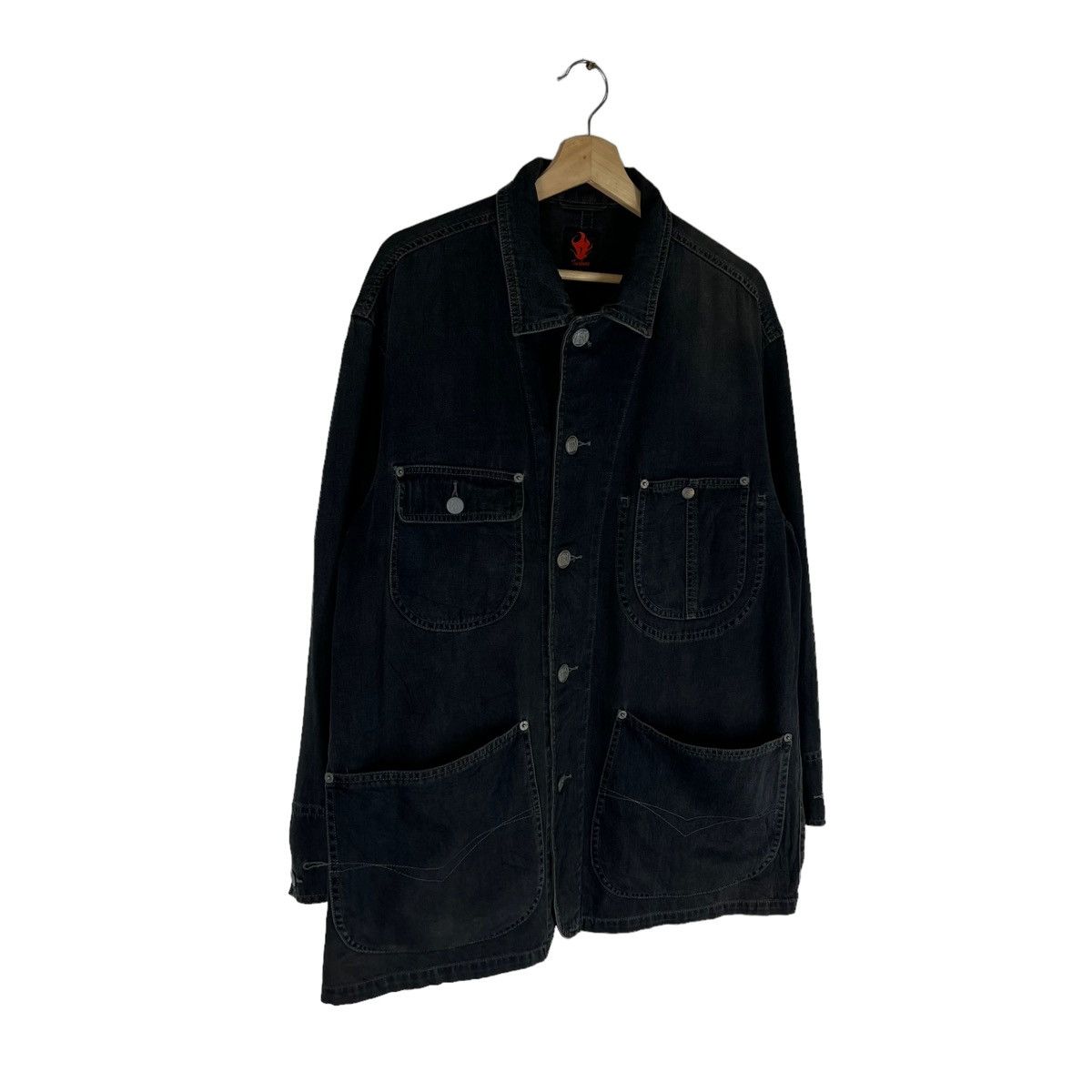 Japanese Brand × Vintage VINTAGE HIKORY CHORE JACKET TURBINE INSPIRED ISSEY MIYAKE Size US M / EU 48-50 / 2 - 2 Thumbnail