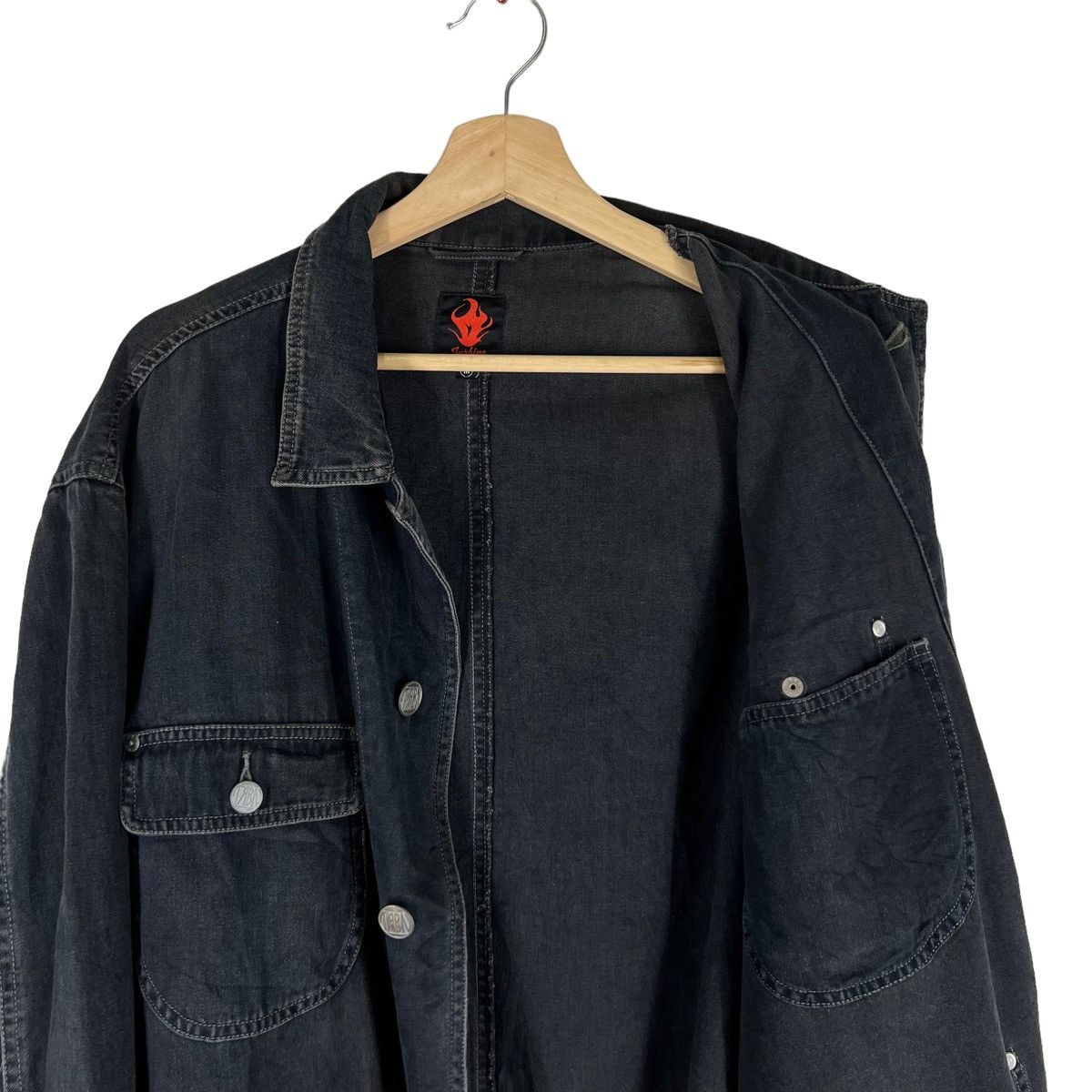Japanese Brand × Vintage VINTAGE HIKORY CHORE JACKET TURBINE INSPIRED ISSEY MIYAKE Size US M / EU 48-50 / 2 - 9 Thumbnail