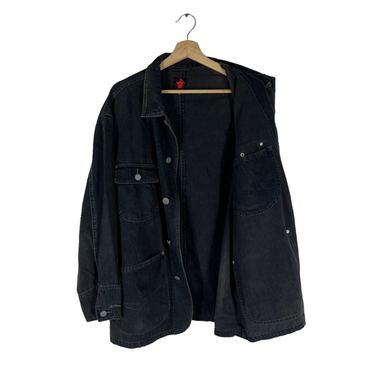 Japanese Brand × Vintage VINTAGE HIKORY CHORE JACKET TURBINE INSPIRED ISSEY MIYAKE Size US M / EU 48-50 / 2 - 7 Thumbnail