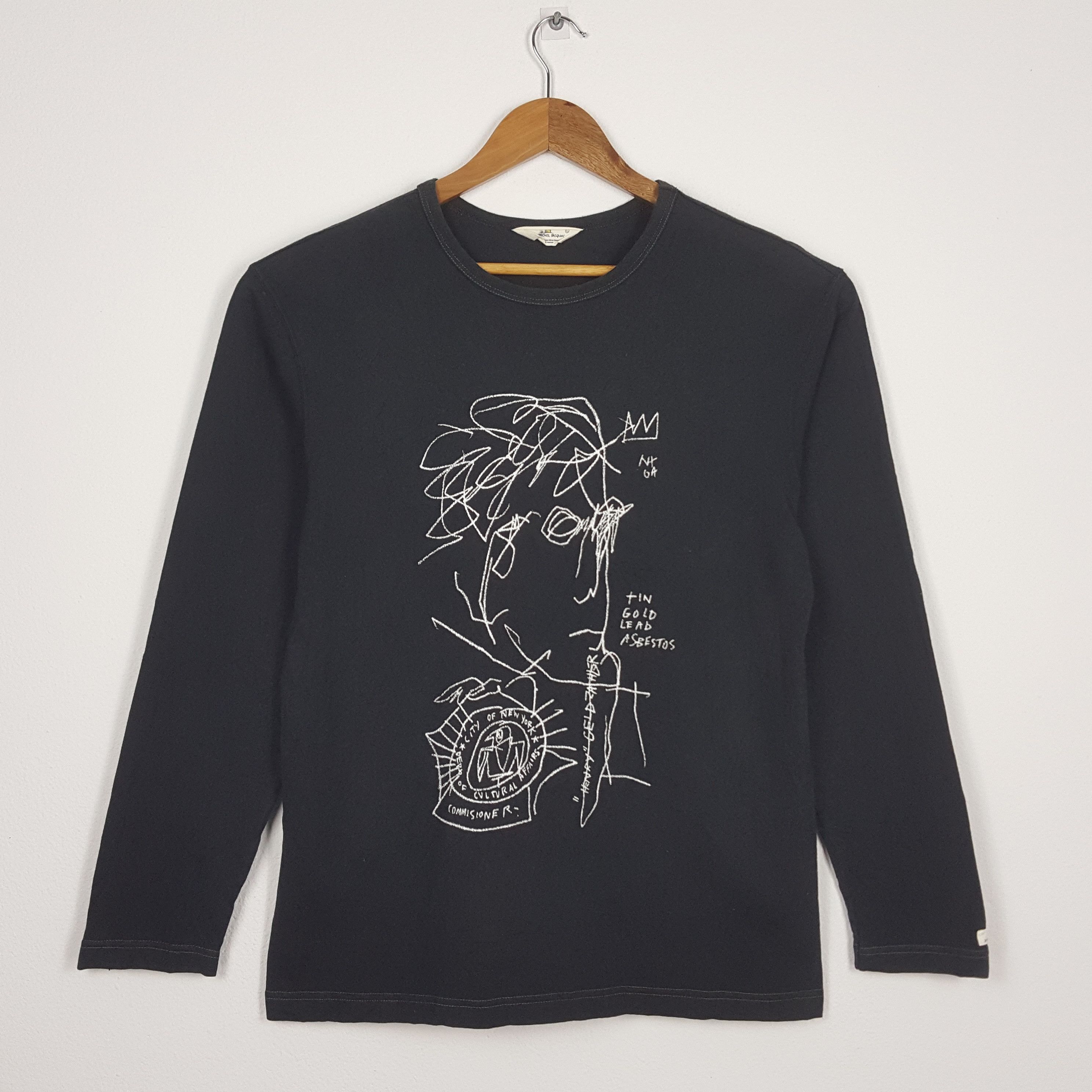 Japanese Brand × Jean-Michel Basquiat × Vintage Vintage Jeans Michel Basquiat art design t-shirt Size US M / EU 48-50 / 2 - 1 Thumbnail