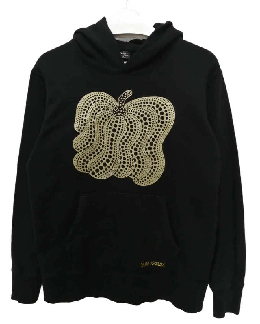 image of Art x Uniqlo Yayoi Kusama X Sprzny X Uniqlo Hoodie in Black, Men's (Size Medium)