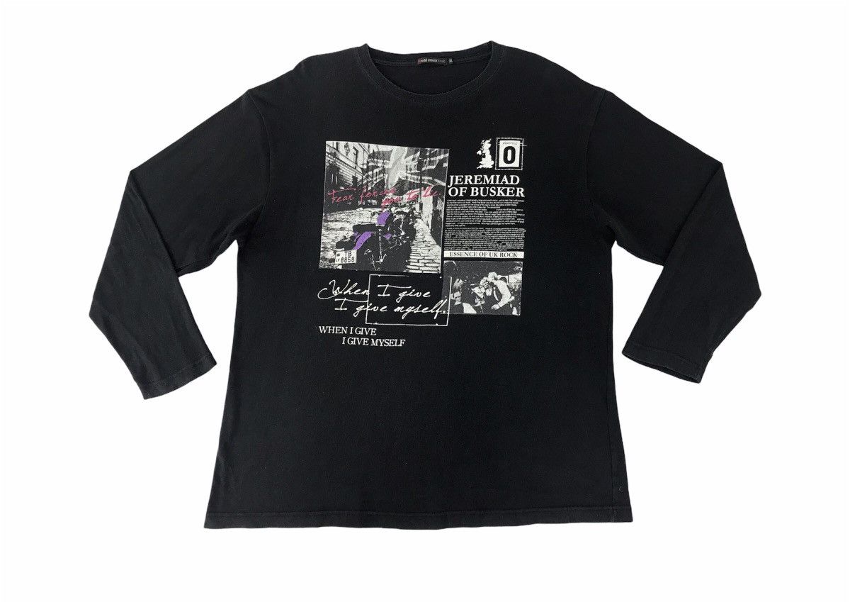 Vintage Long Sleeve T.Shirst Jeremiad Of Busker Essence Of Uk Rock Size US XL / EU 56 / 4 - 1 Thumbnail