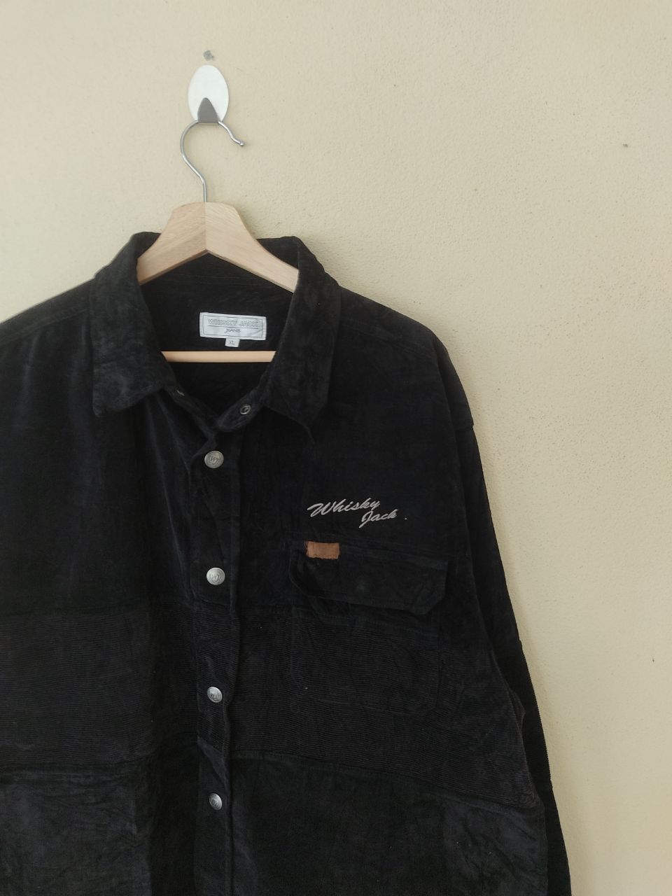 Japanese Brand Whisky Jack Jeans Corduroy Black Jacket Size US XL / EU 56 / 4 - 3 Thumbnail