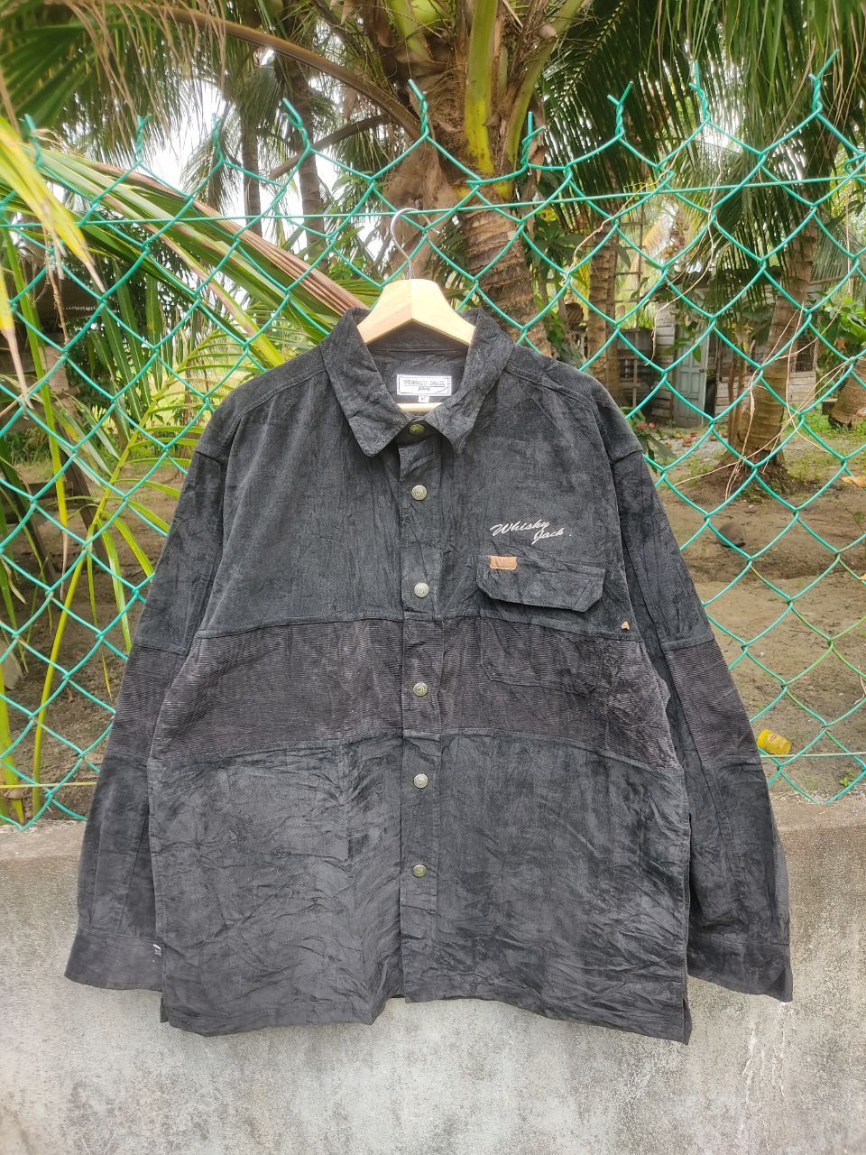 Japanese Brand Whisky Jack Jeans Corduroy Black Jacket Size US XL / EU 56 / 4 - 1 Thumbnail