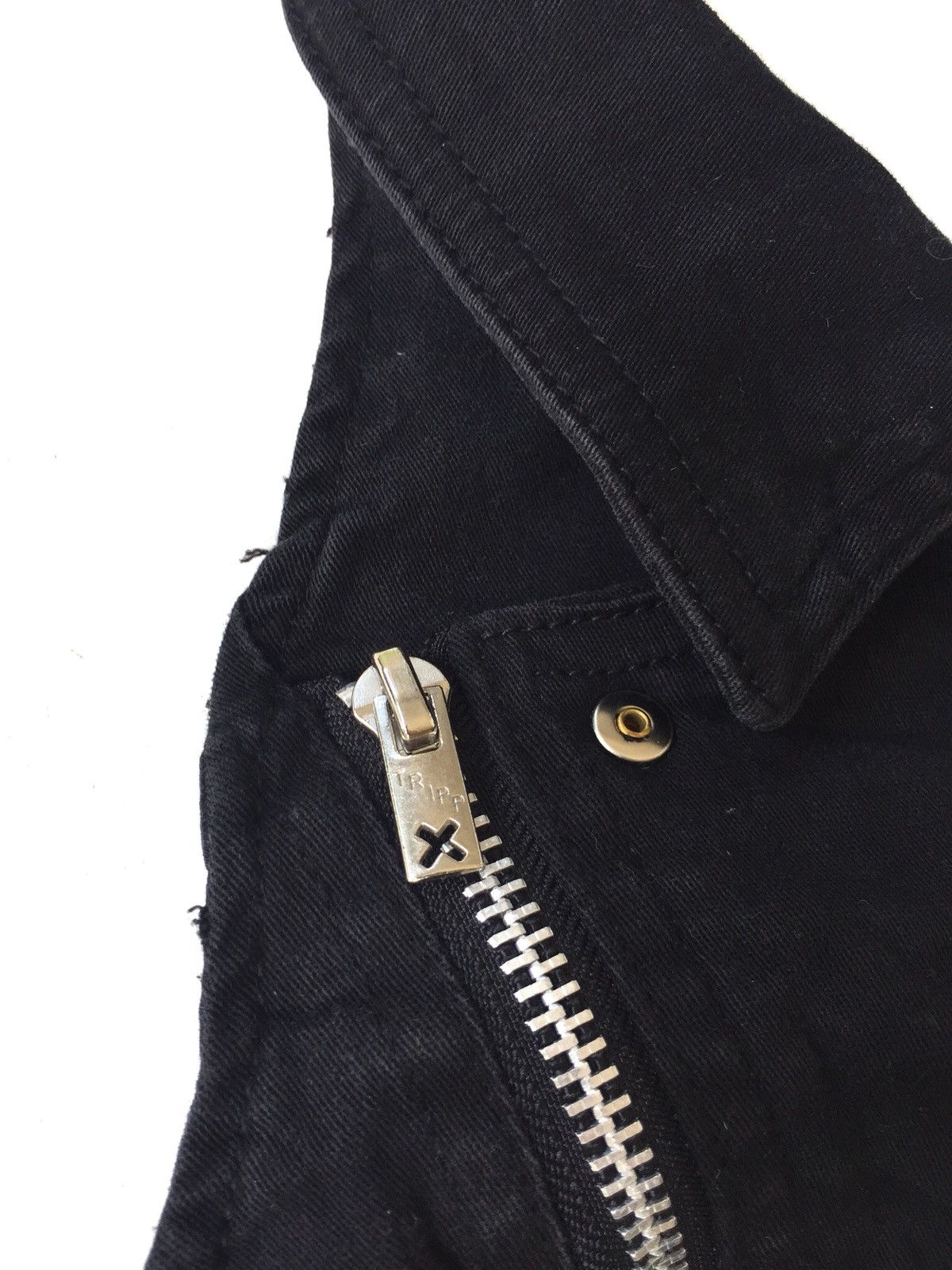 Tripp NYC Asymmetrical Zipper Cinch Back Stretched Vest Size US XS / EU 42 / 0 - 4 Thumbnail
