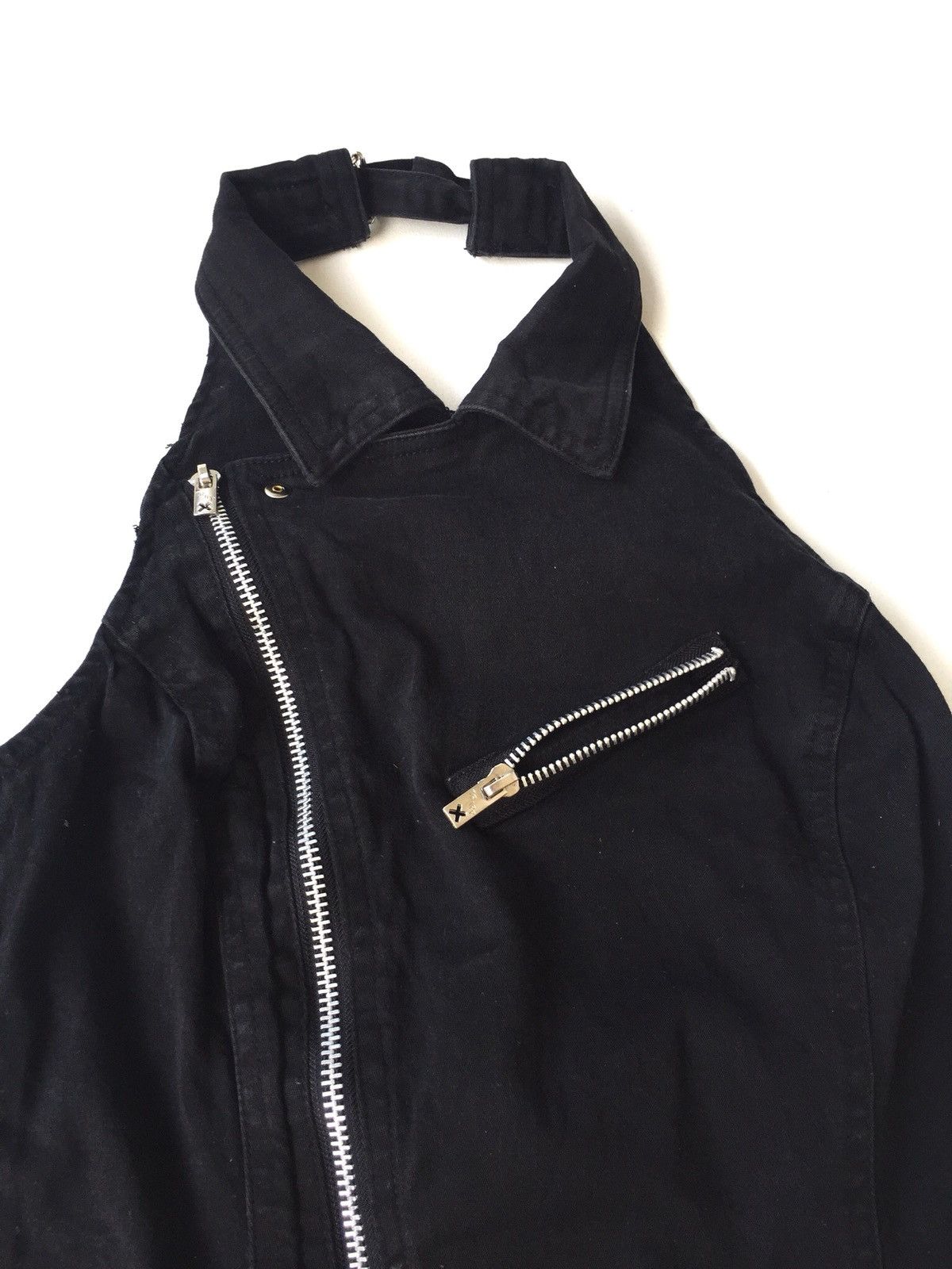 Tripp NYC Asymmetrical Zipper Cinch Back Stretched Vest Size US XS / EU 42 / 0 - 3 Thumbnail