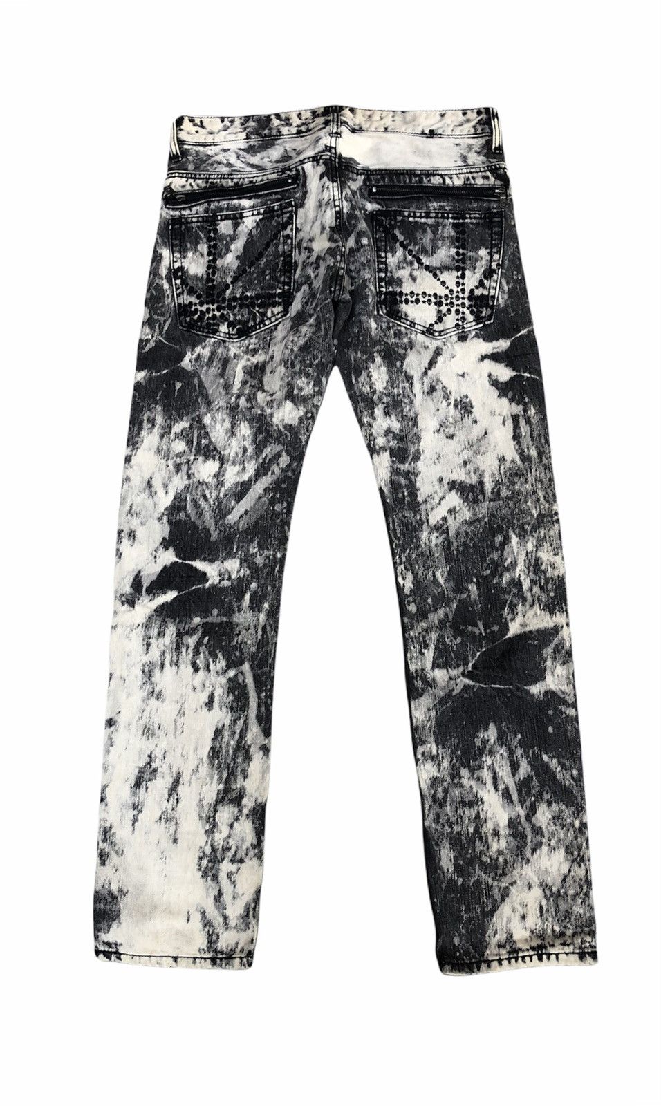Designer × Japanese Brand Nice Design Urban Craft Custom made Acid Wash Denim Pants Size US 32 / EU 48 - 1 Thumbnail
