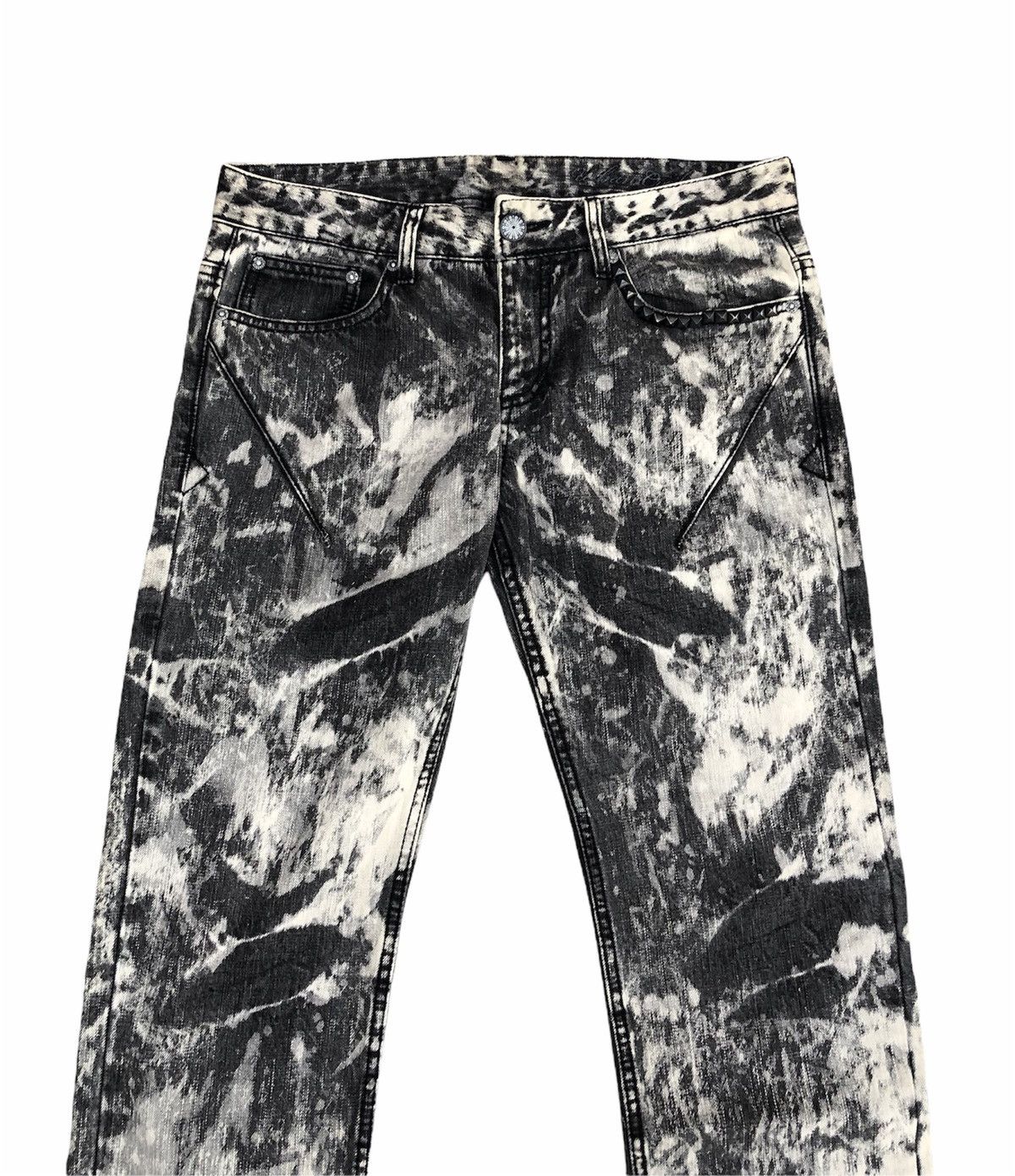 Designer × Japanese Brand Nice Design Urban Craft Custom made Acid Wash Denim Pants Size US 32 / EU 48 - 3 Thumbnail