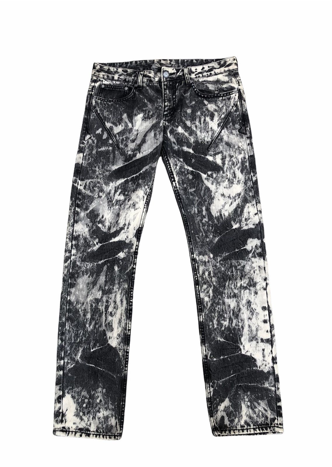 Designer × Japanese Brand Nice Design Urban Craft Custom made Acid Wash Denim Pants Size US 32 / EU 48 - 2 Thumbnail