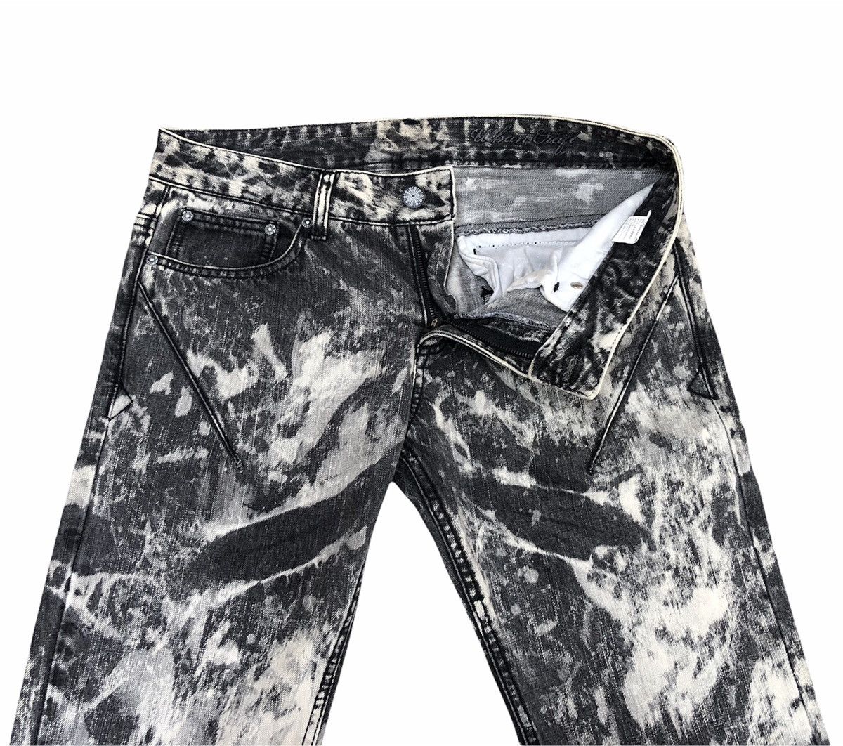 Designer × Japanese Brand Nice Design Urban Craft Custom made Acid Wash Denim Pants Size US 32 / EU 48 - 6 Thumbnail