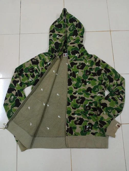 Bape Bapesta ABC Camo Full Zipper Hoodie Sweatshirt Size XS / US 0-2 / IT 36-38 - 3 Thumbnail