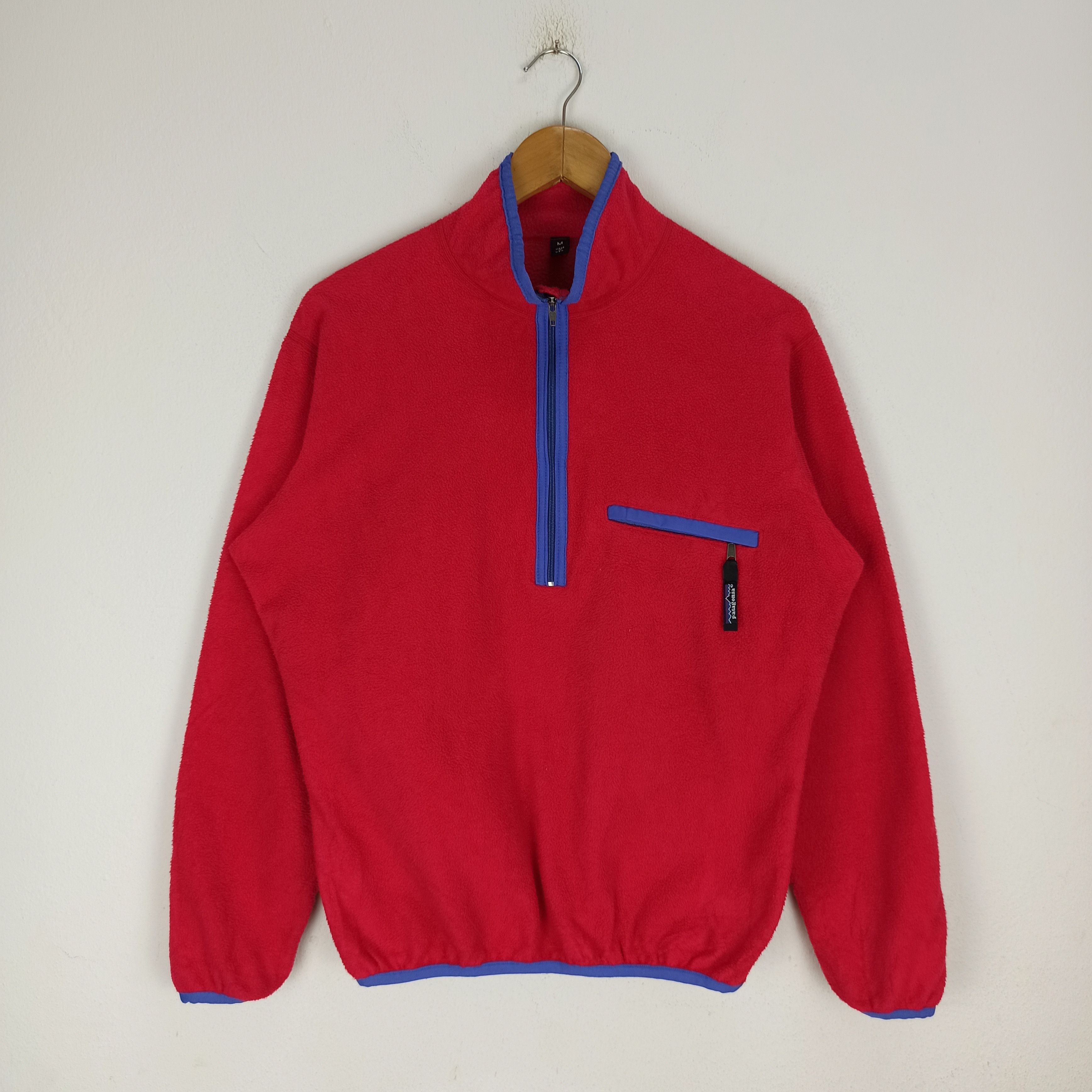 Patagonia Vintage Patagonia USA men's Fleece Plain Jacket Half Zipper Size US M / EU 48-50 / 2 - 1 Thumbnail