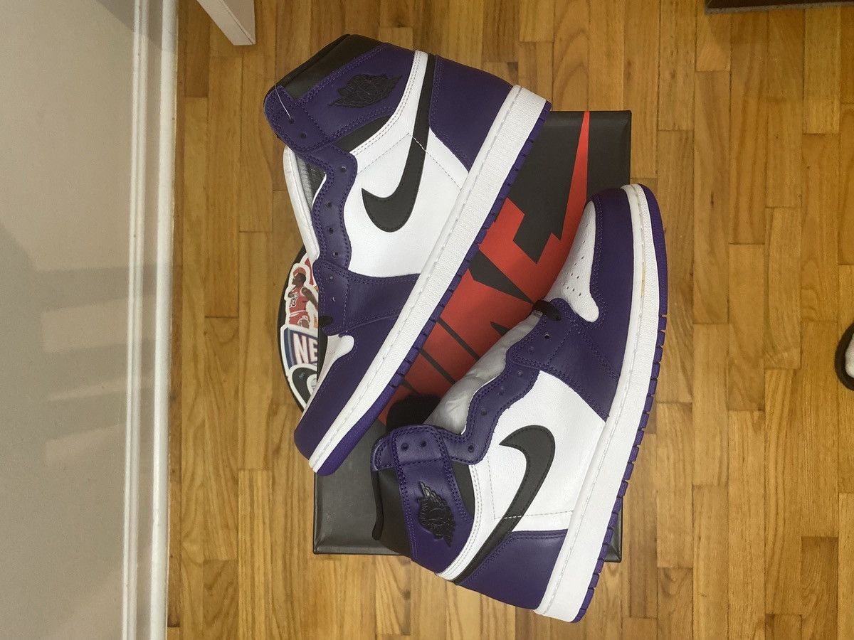 Jordan Brand Jordan 1 “Court Purple 2.0 2020” Size US 11.5 / EU 44-45 - 2 Thumbnail