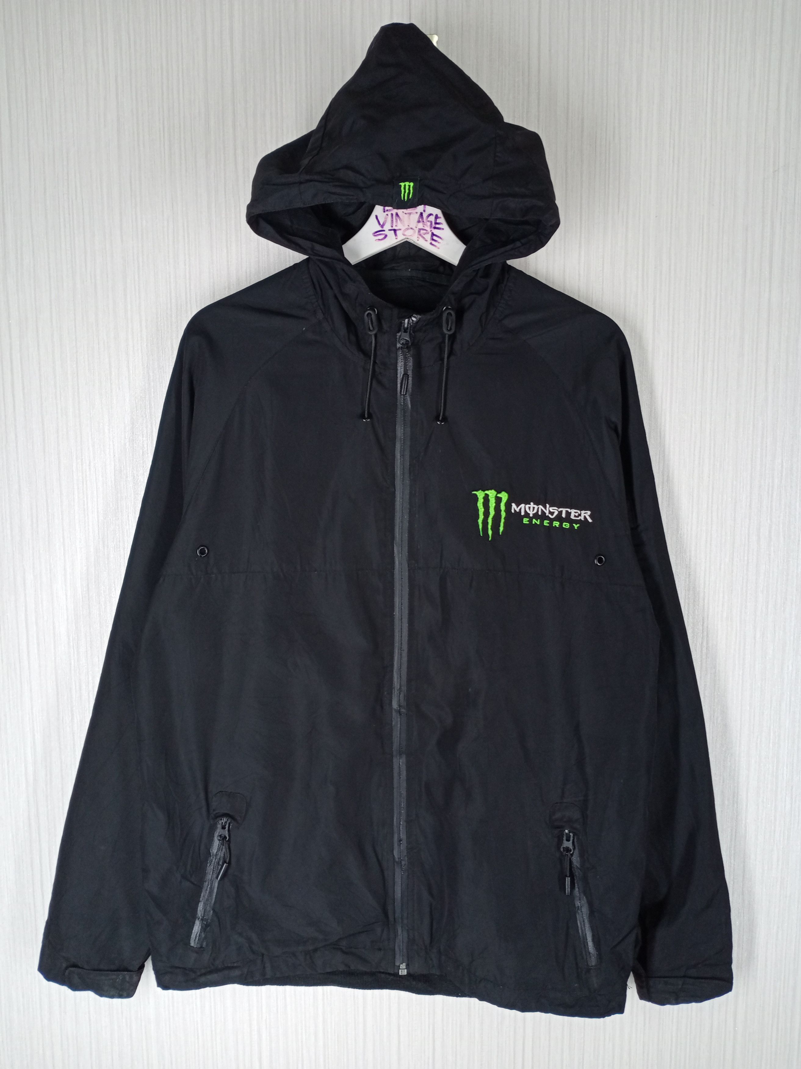 Sports Specialties Vintage Monster Energy Embroidered Logo Hoodie Jacket Size US M / EU 48-50 / 2 - 1 Thumbnail