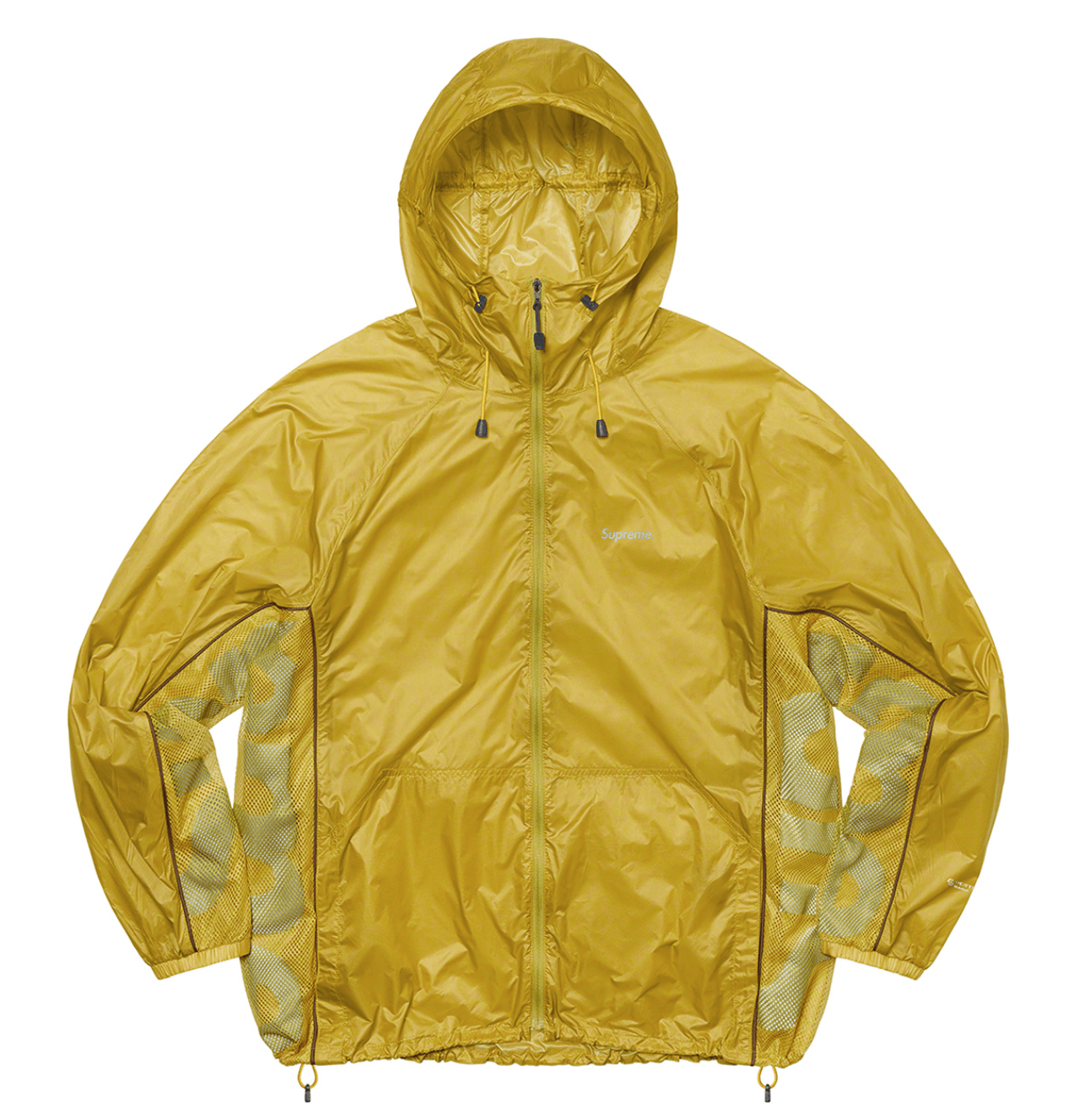 Image of Supreme Ripstop Hooded Windshell XL in Yellow, Men's