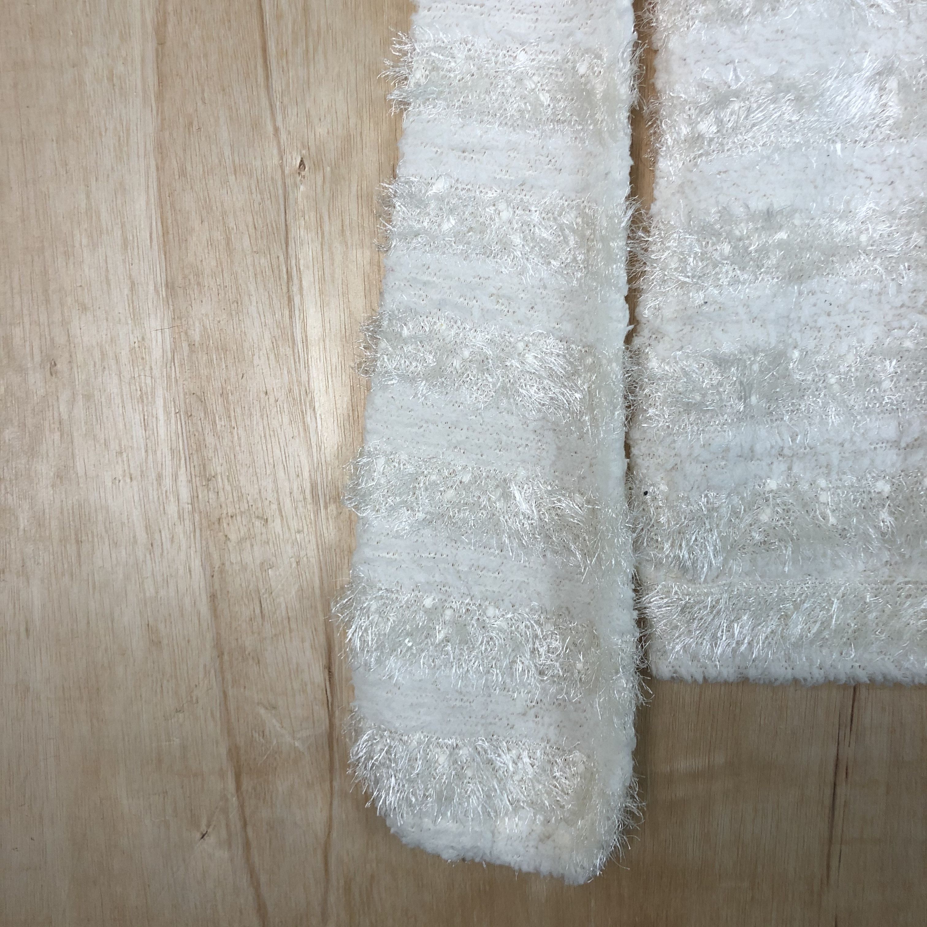 Homespun Knitwear DLL Ank Rouge stripe Mohair fur shaggy Knitwear #c053 Size S / US 4 / IT 40 - 8 Thumbnail