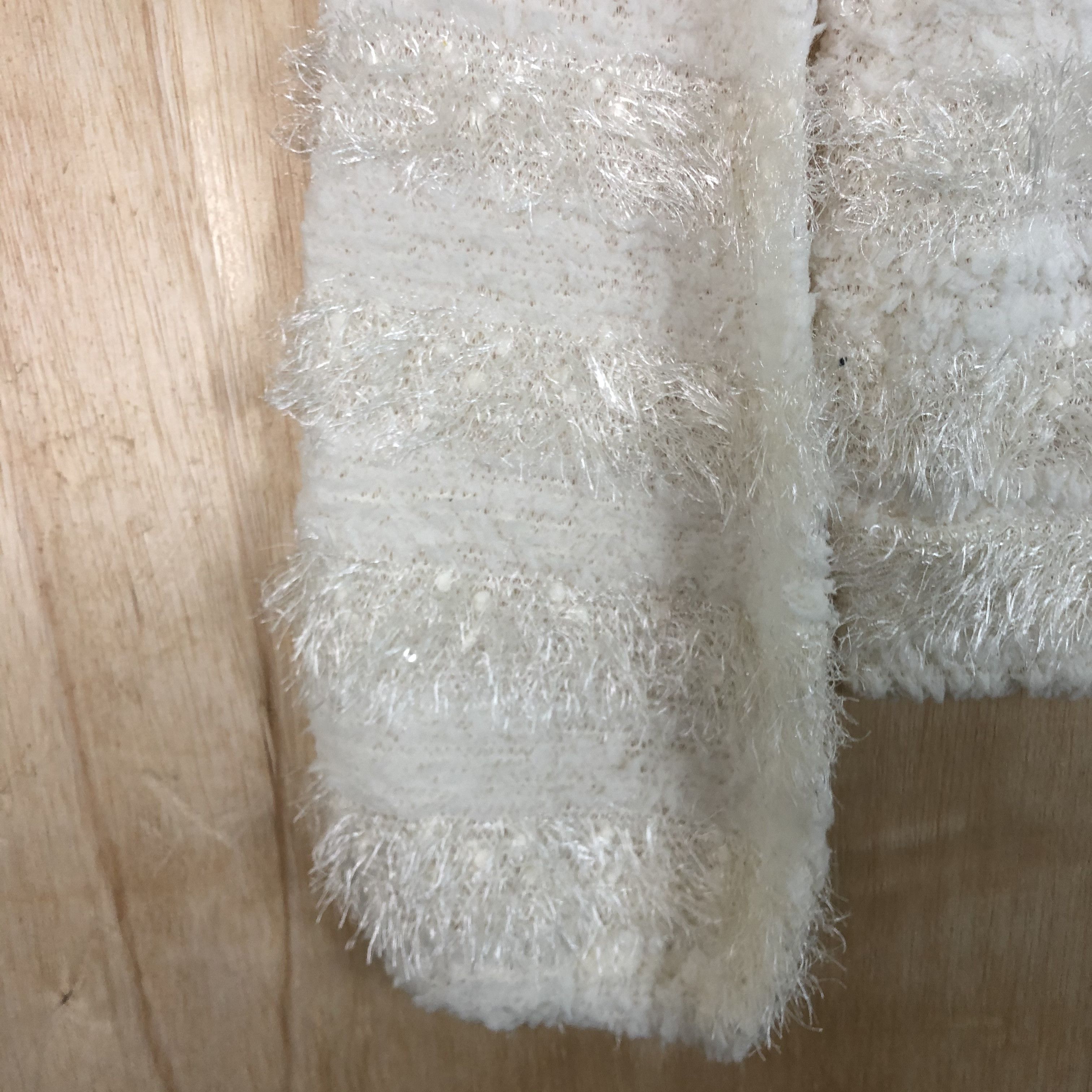 Homespun Knitwear DLL Ank Rouge stripe Mohair fur shaggy Knitwear #c053 Size S / US 4 / IT 40 - 6 Thumbnail